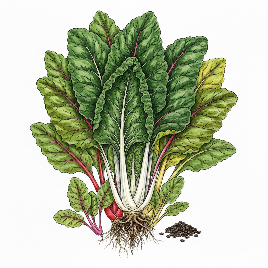 SWISS CHARD Seeds, Northern Lights Mix | Heirloom Boulevard