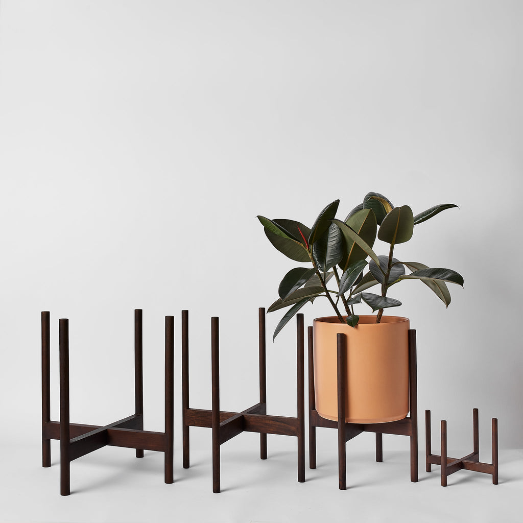 LBE Design Rounded Hardwood Plant Stand | Heirloom Boulevard