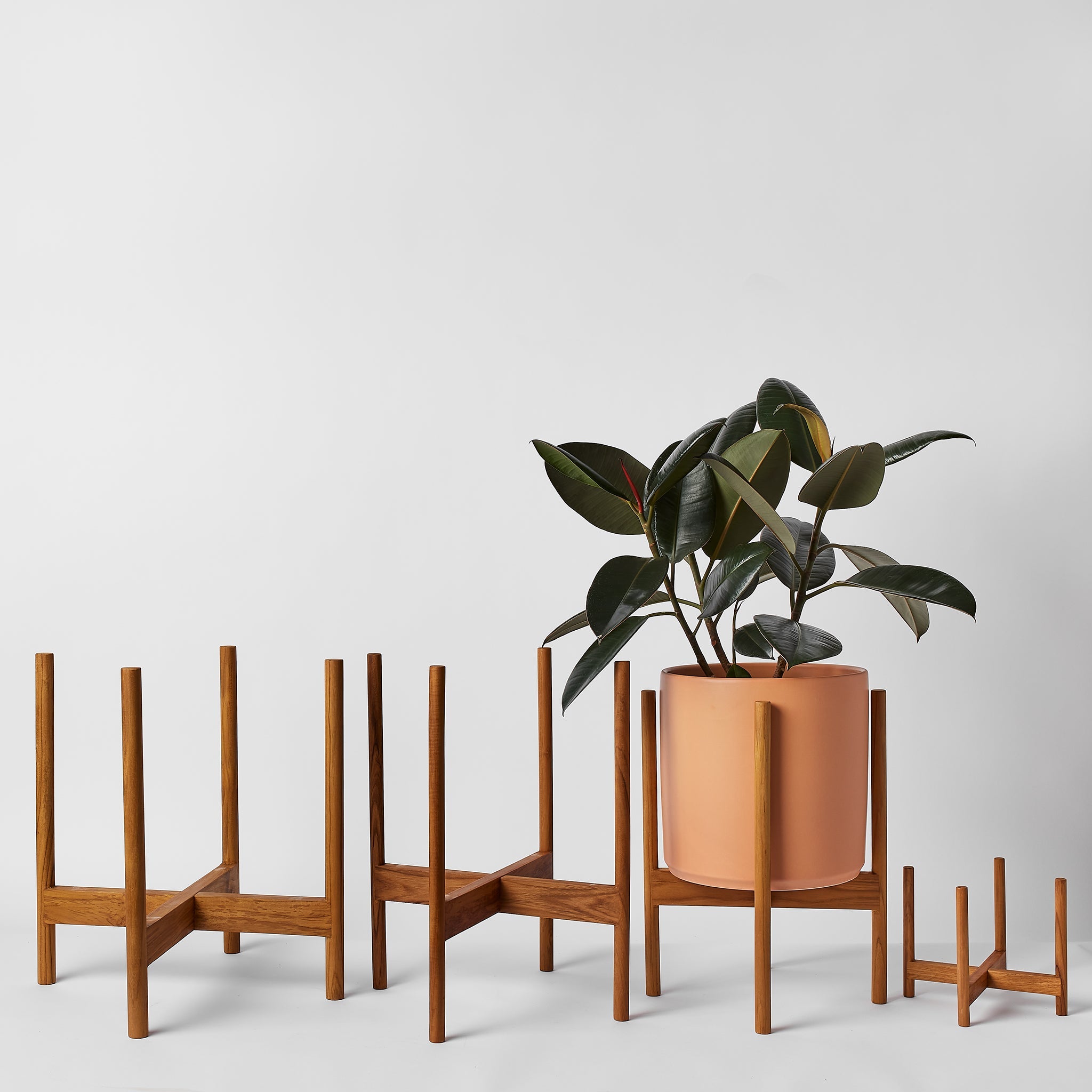 LBE Design Rounded Hardwood Plant Stand | Heirloom Boulevard