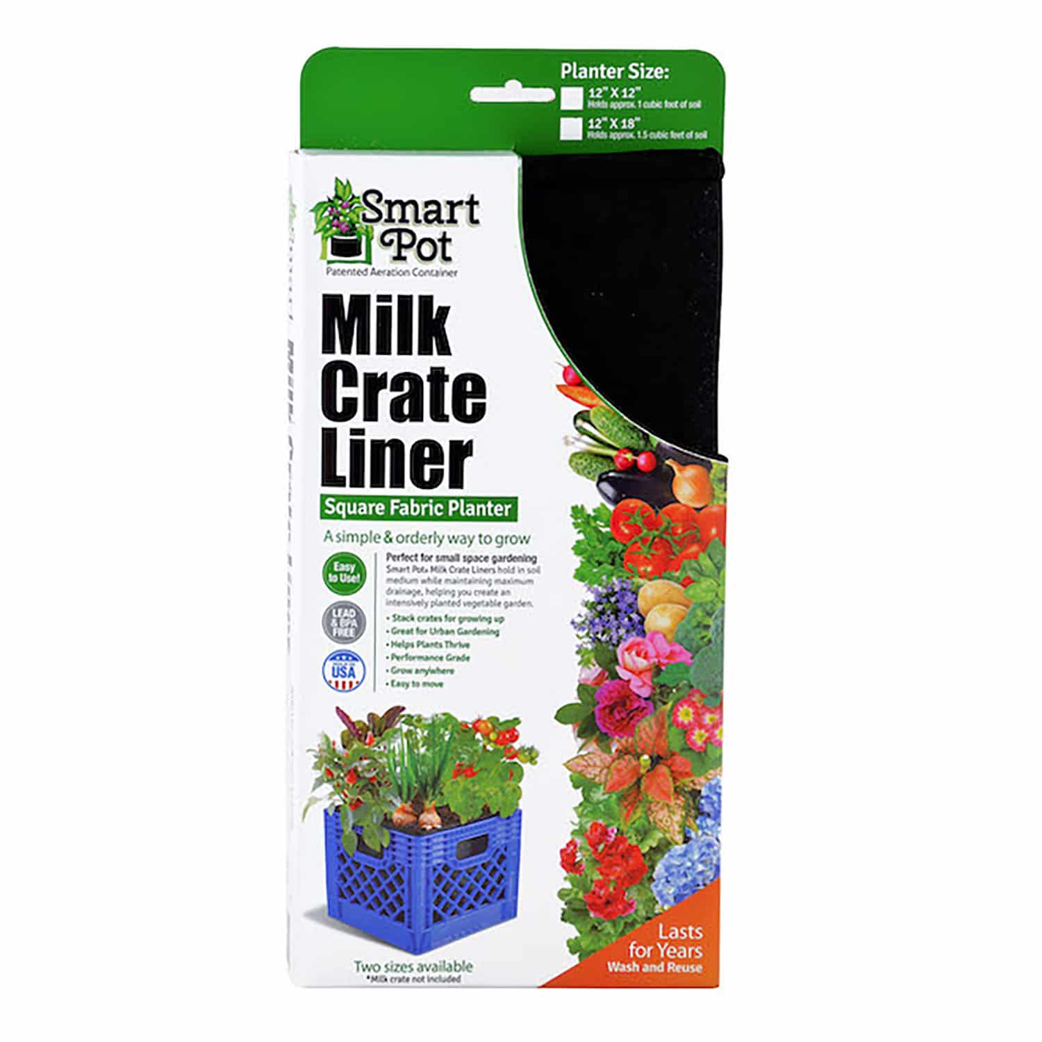 Smart Pot Milk Crate Liner | Heirloom Boulevard