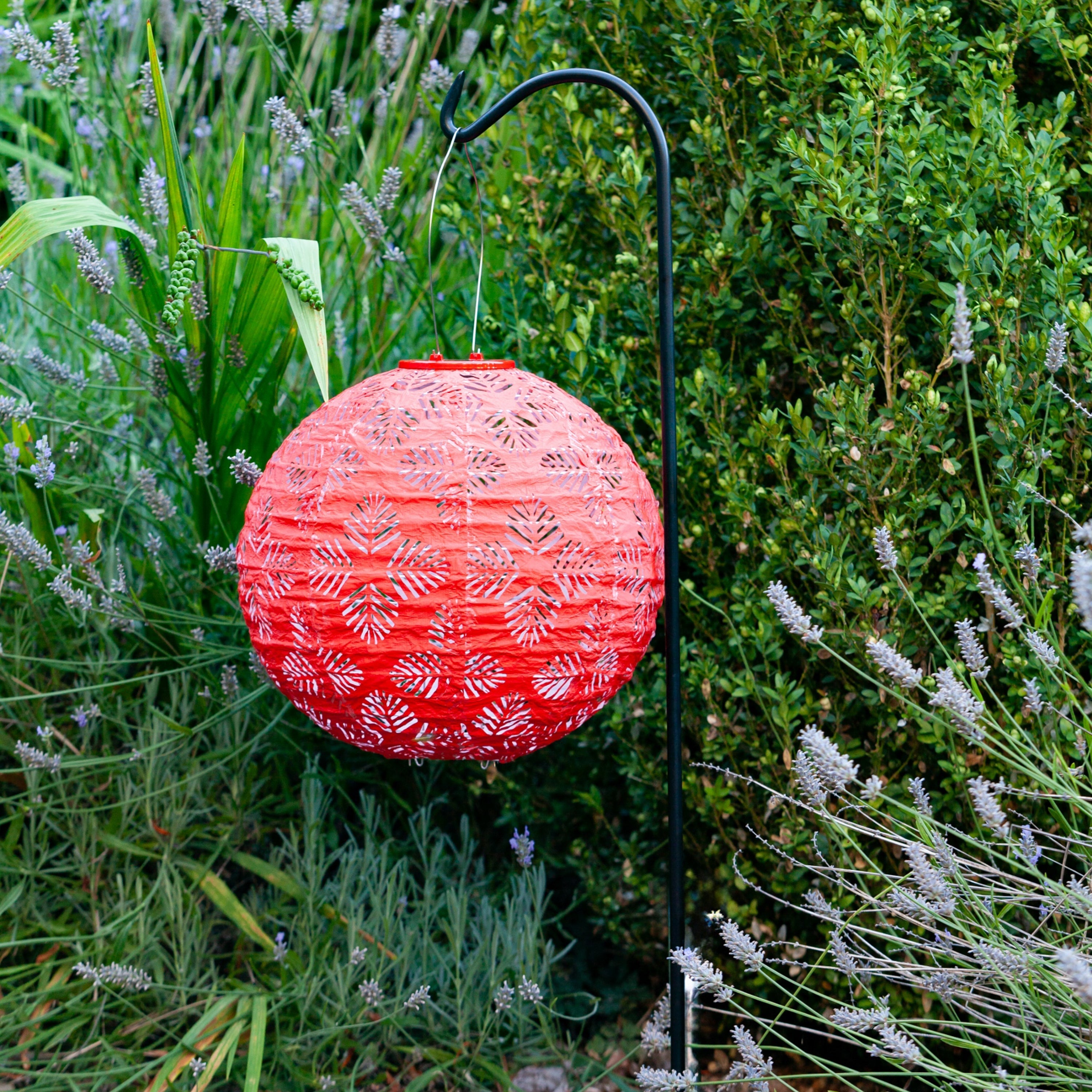 Allsop Soji Stella - Brights Geo Palm - 12" Solar Lantern | Heirloom Boulevard