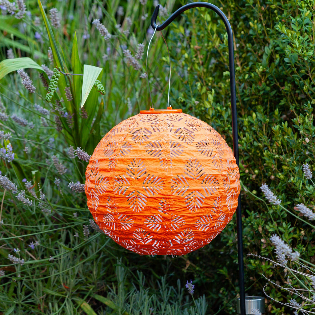 Allsop Soji Stella - Brights Geo Palm - 12" Solar Lantern | Heirloom Boulevard