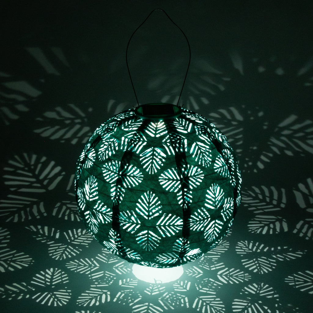 Allsop Soji Stella - Brights Geo Palm - 12" Solar Lantern | Heirloom Boulevard