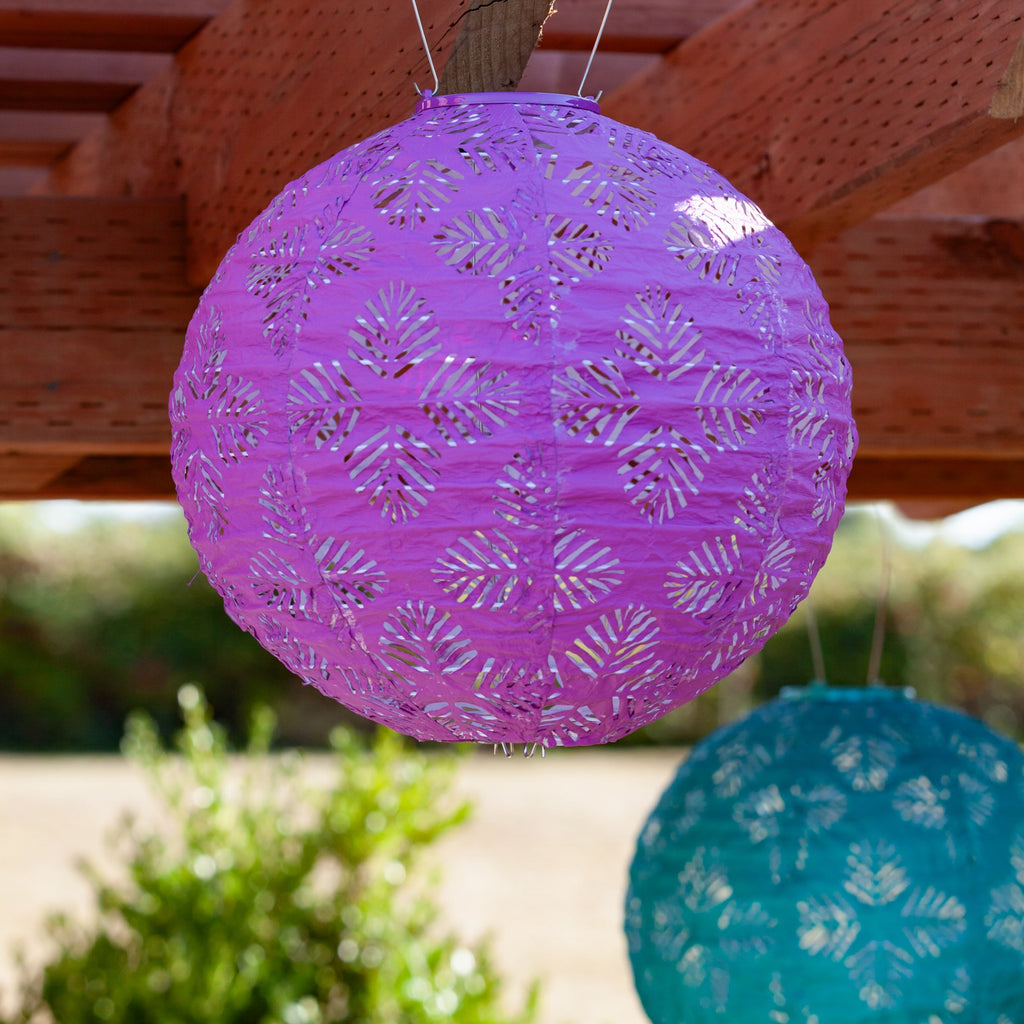Allsop Soji Stella - Brights Geo Palm - 12" Solar Lantern | Heirloom Boulevard