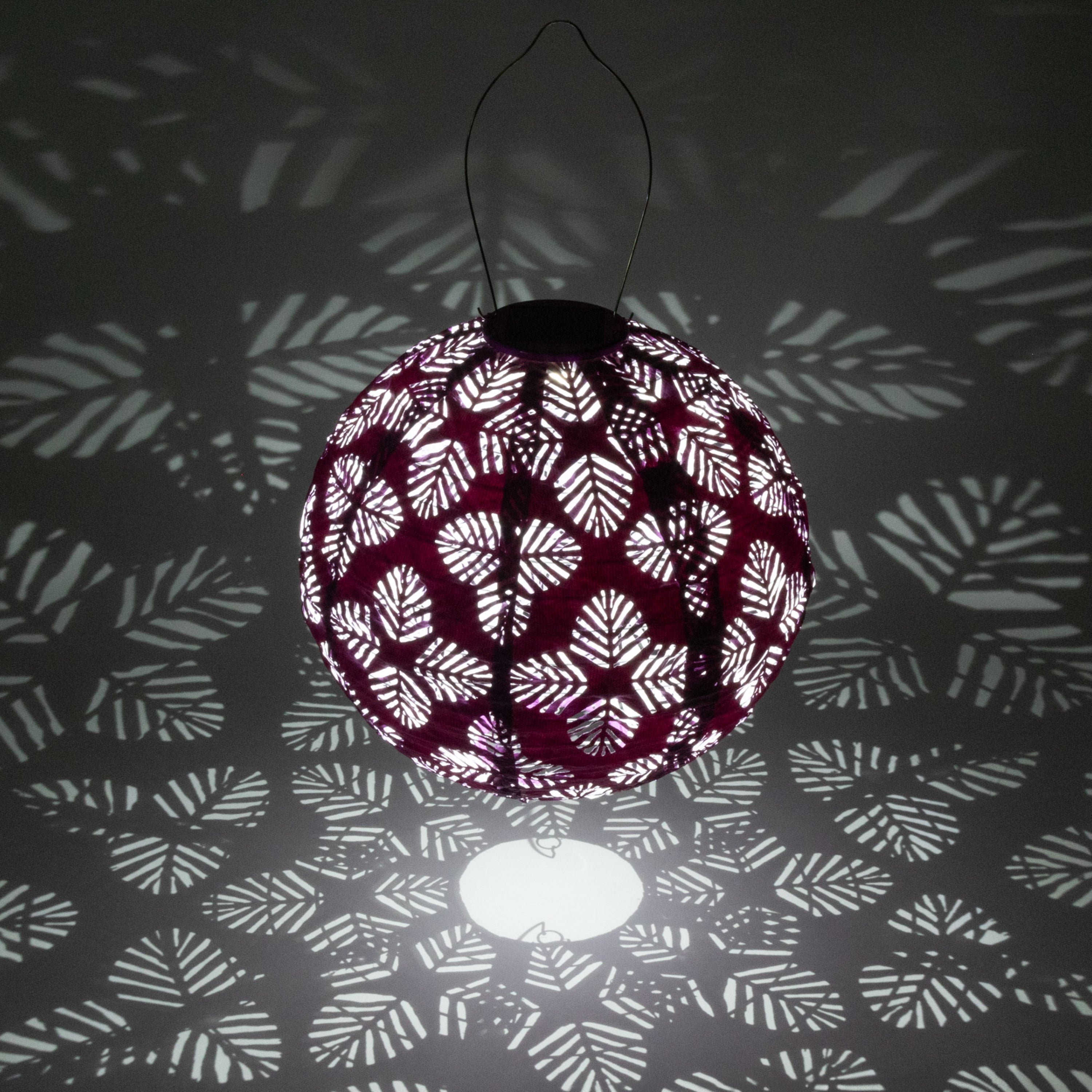 Allsop Soji Stella - Brights Geo Palm - 12" Solar Lantern | Heirloom Boulevard