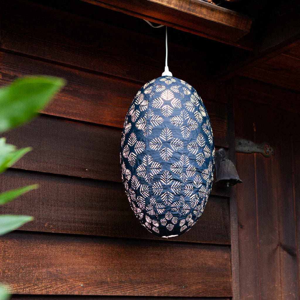 Allsop Soji Stella Nova Geo Palm Pod - 22" Indoor / Outdoor Pendant Lamp (120V) | Heirloom Boulevard