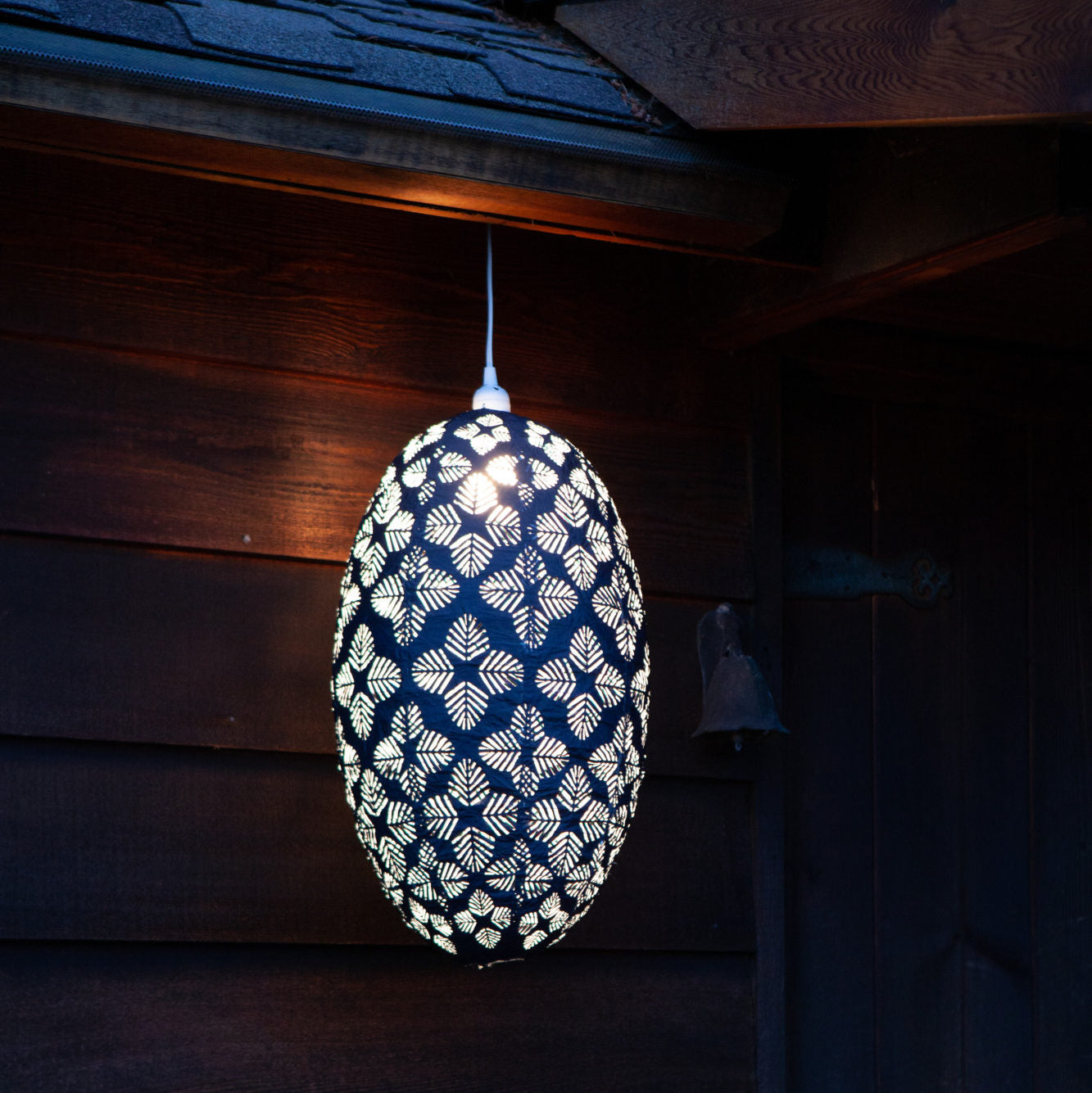 Allsop Soji Stella Nova Geo Palm Pod - 22" Indoor / Outdoor Pendant Lamp (120V) | Heirloom Boulevard