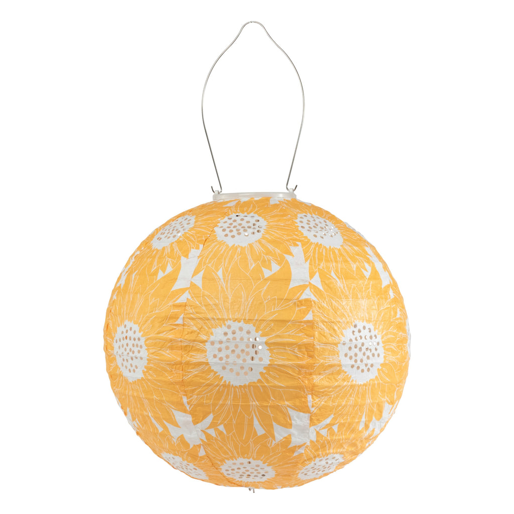 Allsop Soji Stella - Sunflower - 12" Solar Lantern Marigold | Heirloom Boulevard