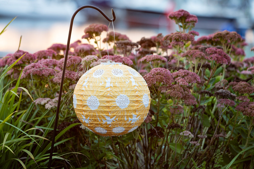 Allsop Soji Stella - Sunflower - 12" Solar Lantern | Heirloom Boulevard