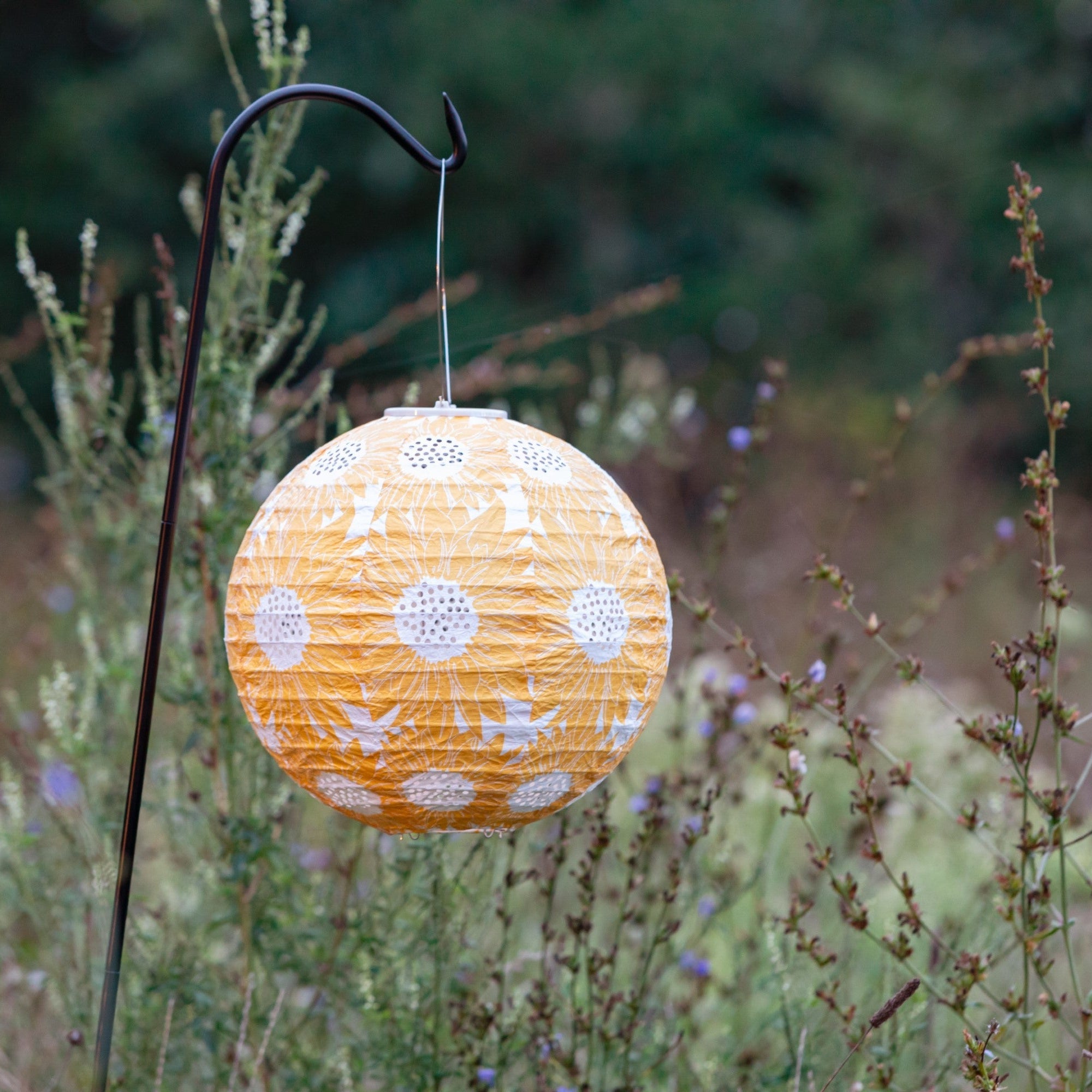 Allsop Soji Stella - Sunflower - 12" Solar Lantern | Heirloom Boulevard