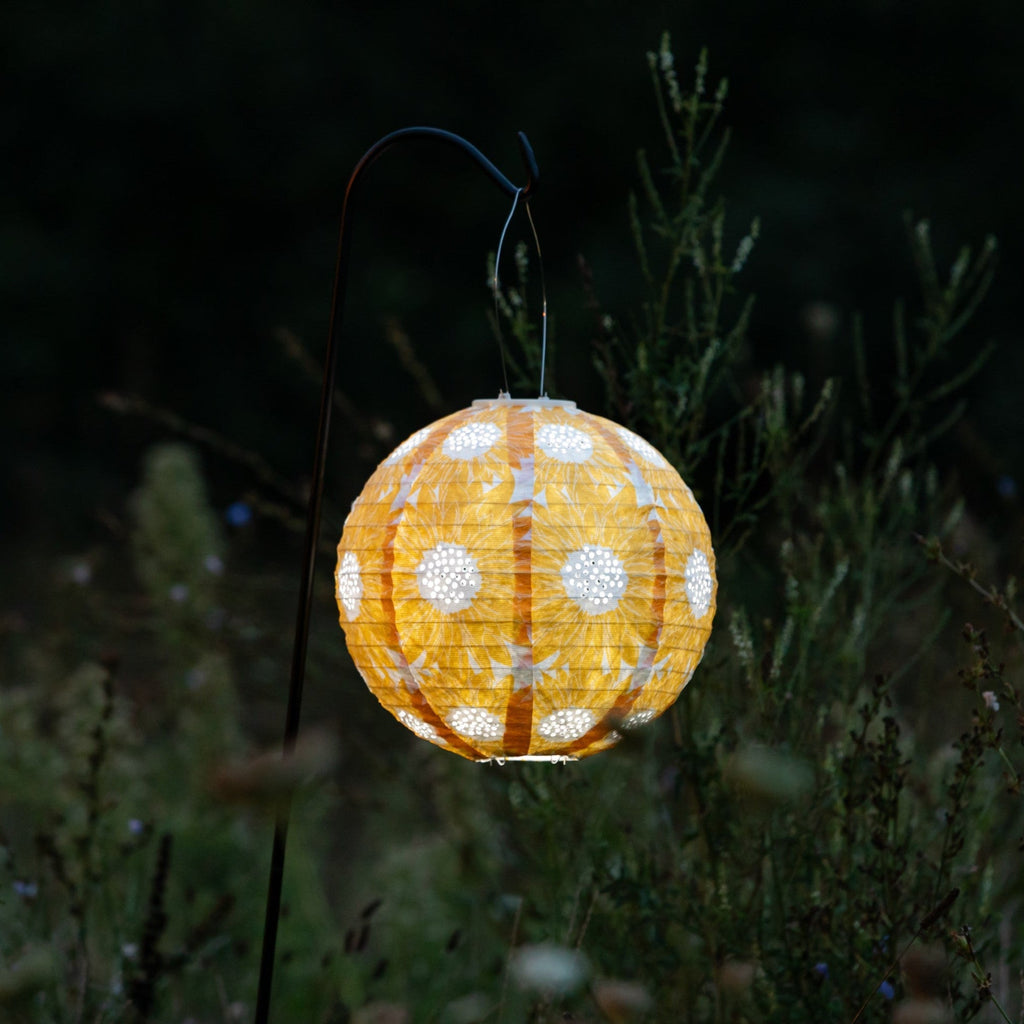 Allsop Soji Stella - Sunflower - 12" Solar Lantern | Heirloom Boulevard
