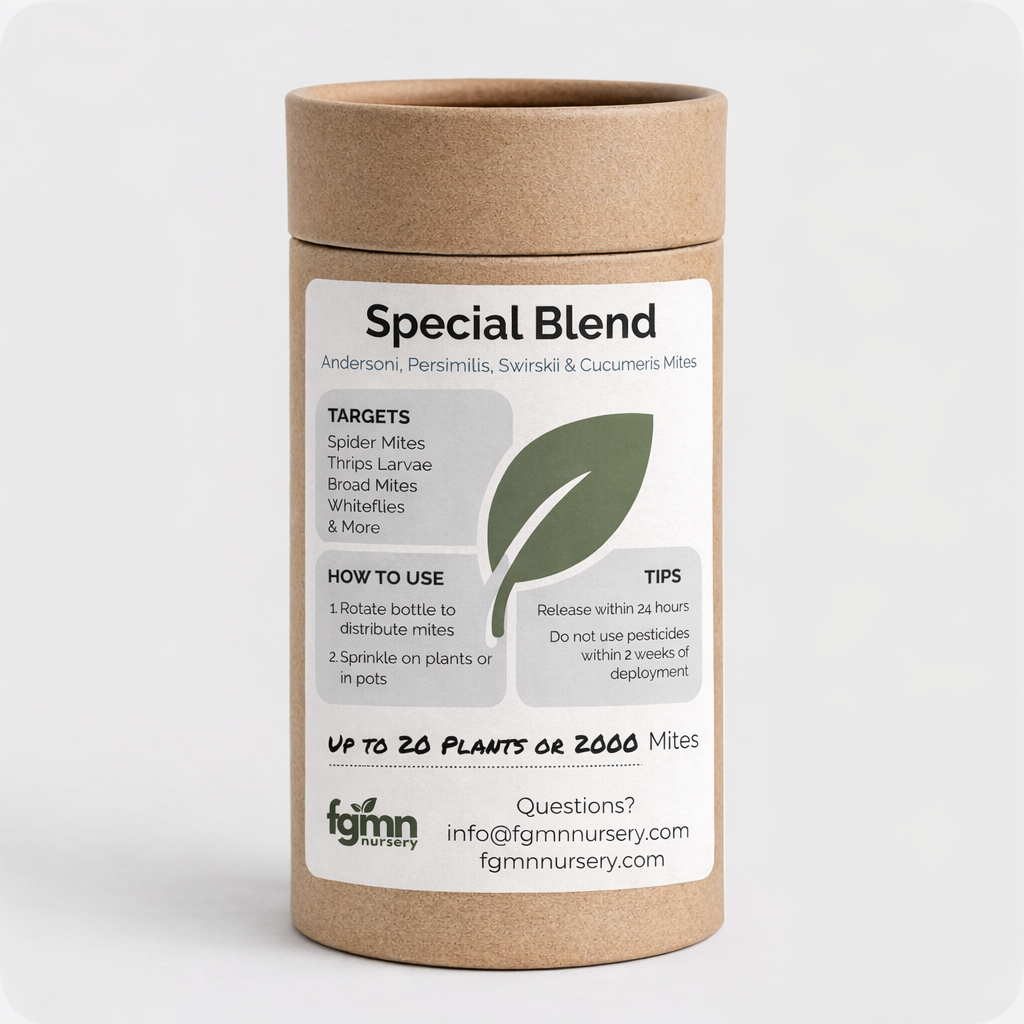 FGMN Nursery Special Blend Predatory Mite Mix | Heirloom Boulevard
