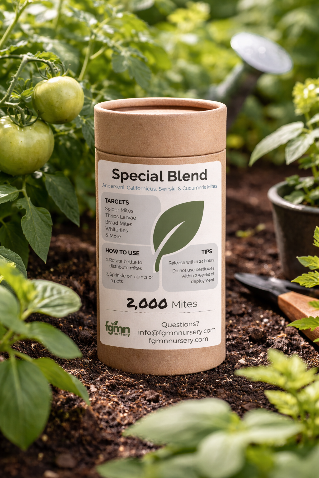 FGMN Nursery Special Blend Predatory Mite Mix | Heirloom Boulevard