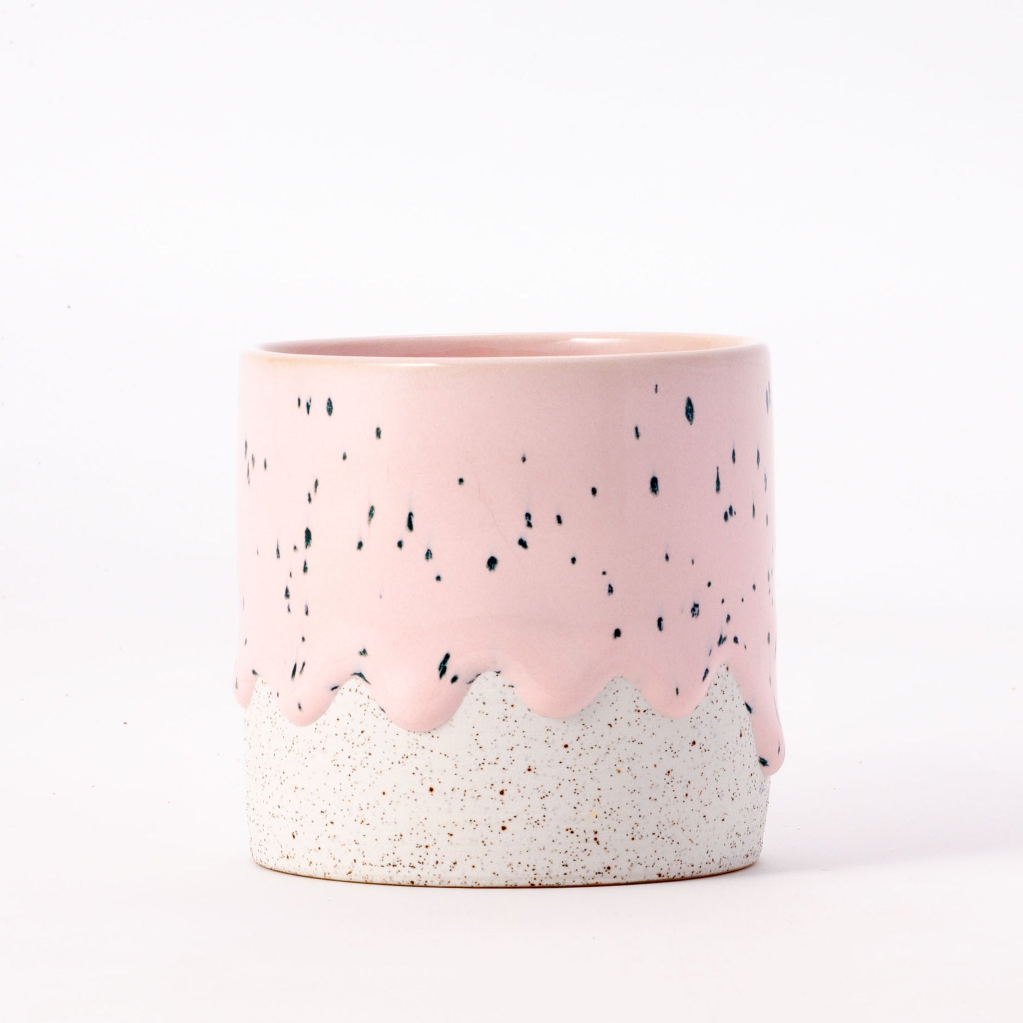 Squat Cylinder Speckled Bubblegum (seasonal) | Heirloom Boulevard