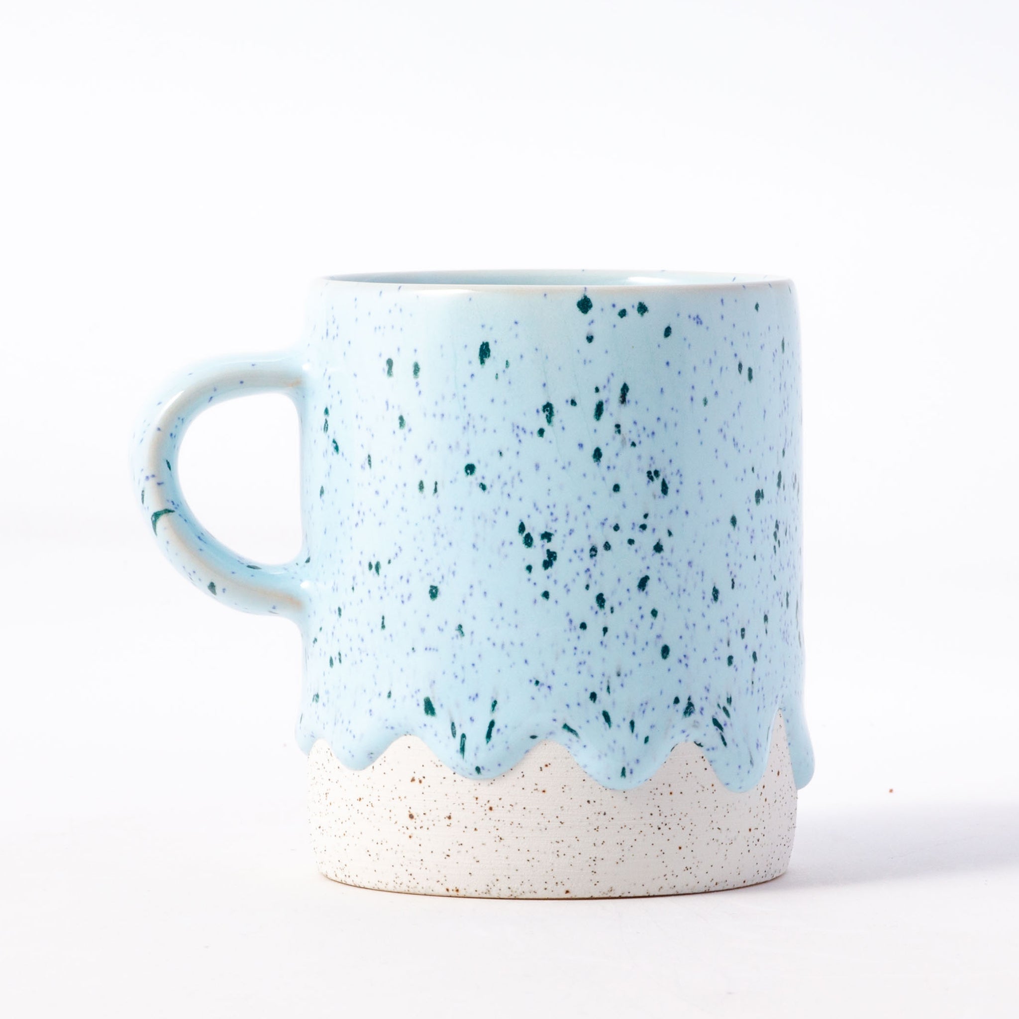Cylinder Mug Speckled Powder (seasonal) | Heirloom Boulevard