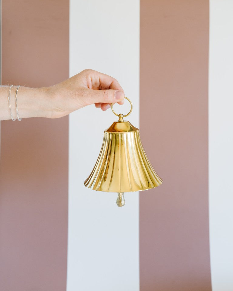 Galley & Fen Scalloped Brass Bell | Heirloom Boulevard