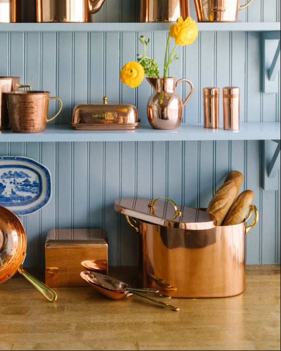 Galley & Fen Copper Bread Box with Brass Handles | Heirloom Boulevard