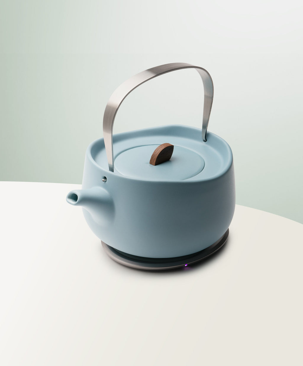 OHOM Leiph Self-heating Teapot Set - Moonmist Blue | Heirloom Boulevard