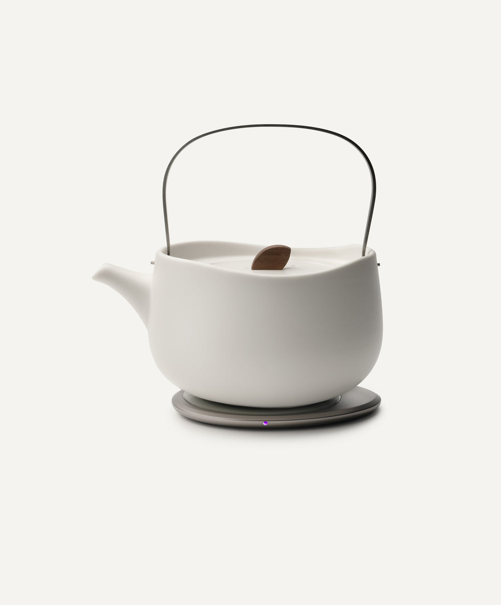 OHOM Leiph Self-heating Teapot Set - Jasmine White | Heirloom Boulevard
