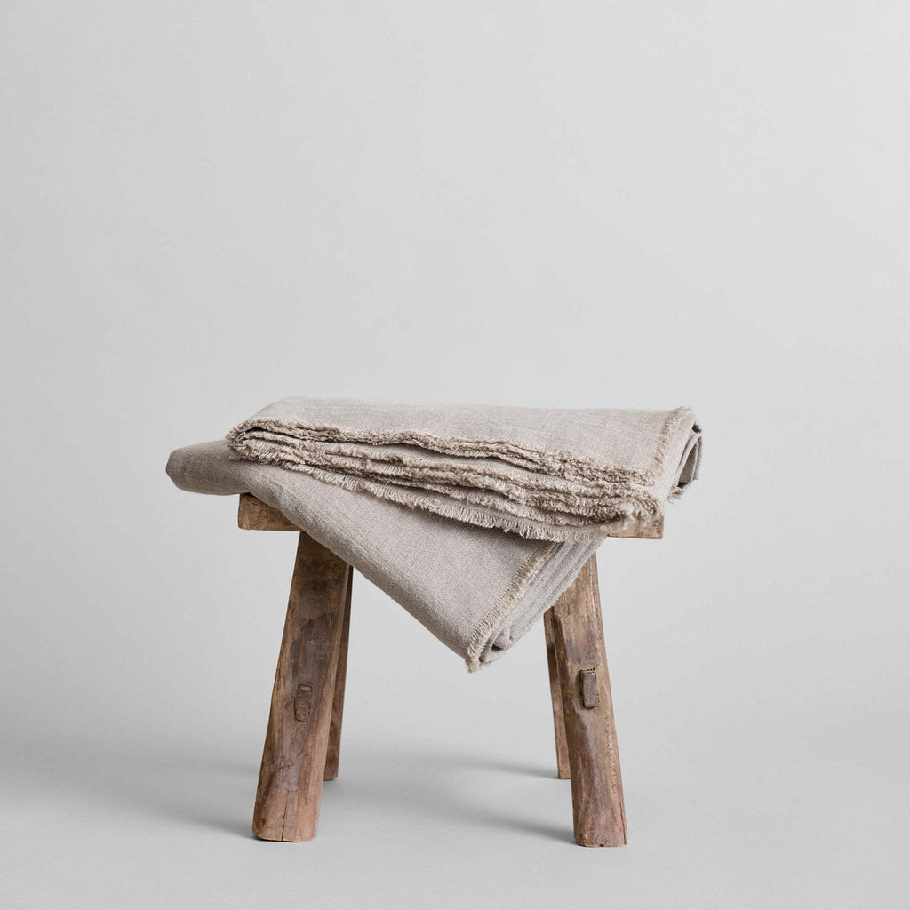 Bloomist Fringed Linen Tablecloth | Heirloom Boulevard