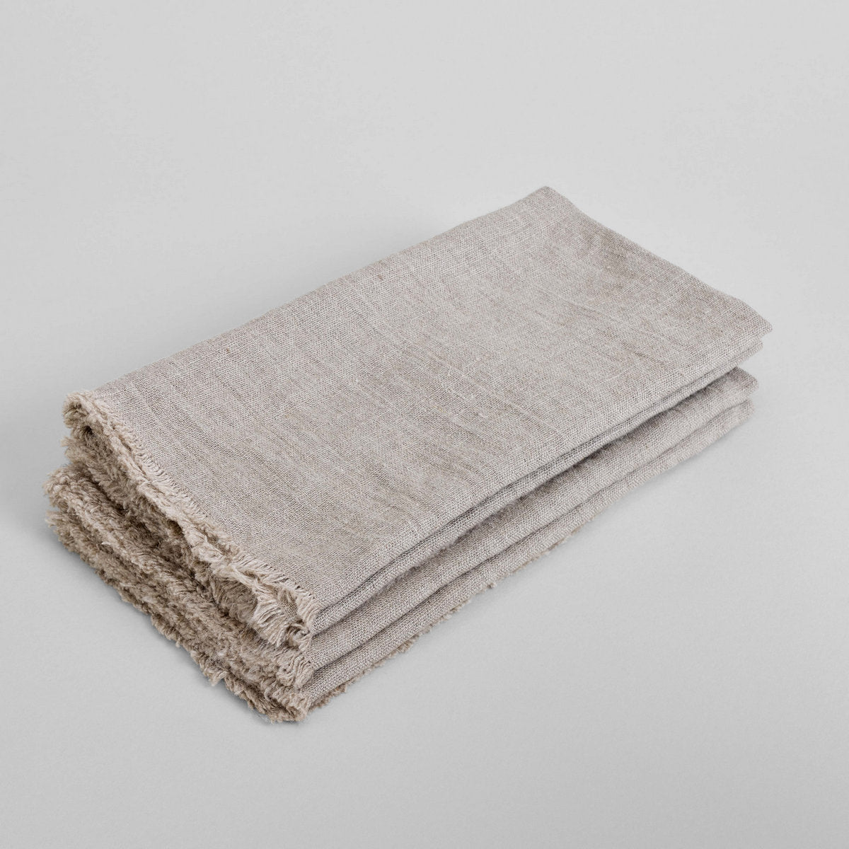 Bloomist Fringed Linen Napkin Natural Flax | Heirloom Boulevard