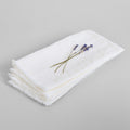 Bloomist Fringed Linen Napkin White | Heirloom Boulevard