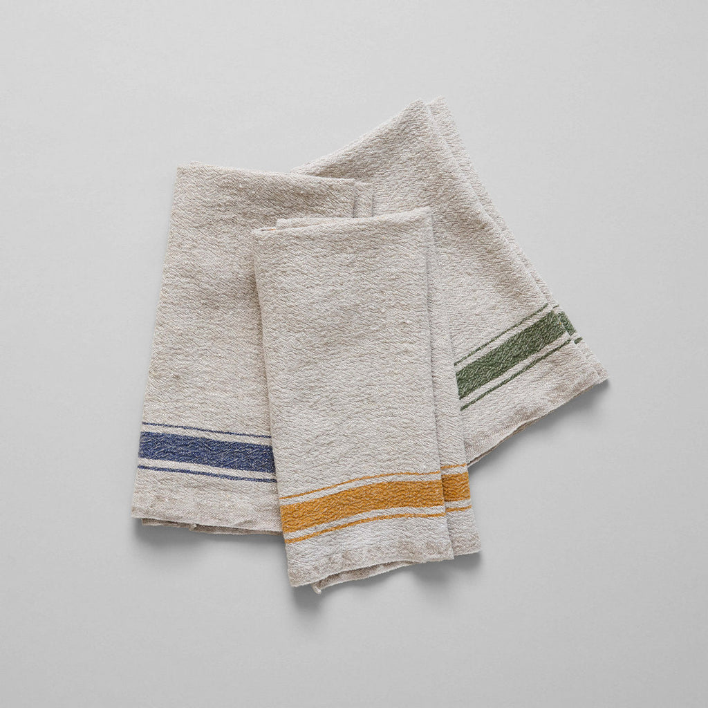 Bloomist Vintage Stripe Linen Tea Towel | Heirloom Boulevard