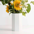 Handmade Porcelain Bouquet Vase Silk White | Heirloom Boulevard