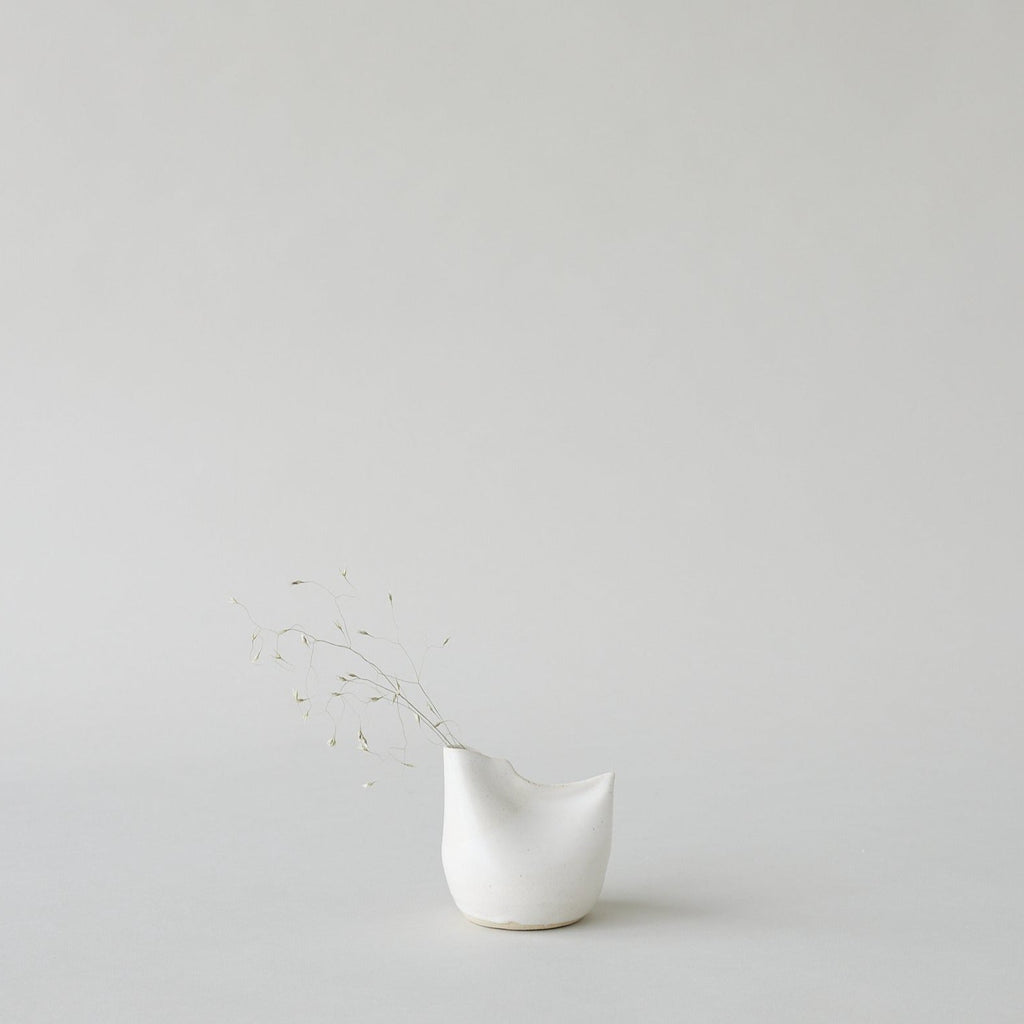 Bloomist Bird Vase, White Small | Heirloom Boulevard