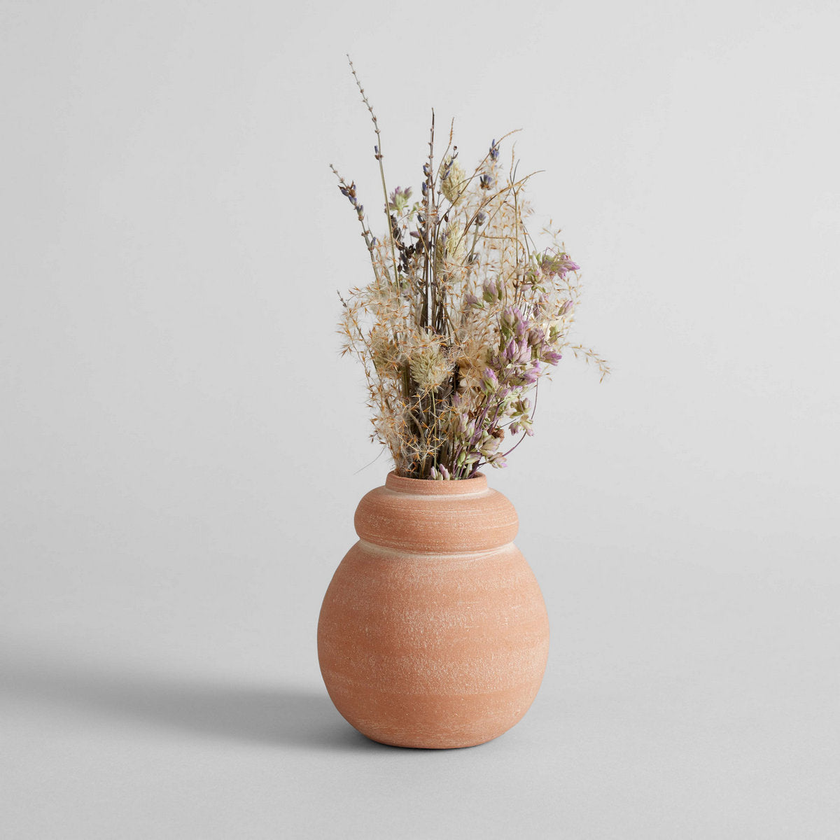 Bloomist Terra Cotta Bud Vase, Whitewash Tall | Heirloom Boulevard