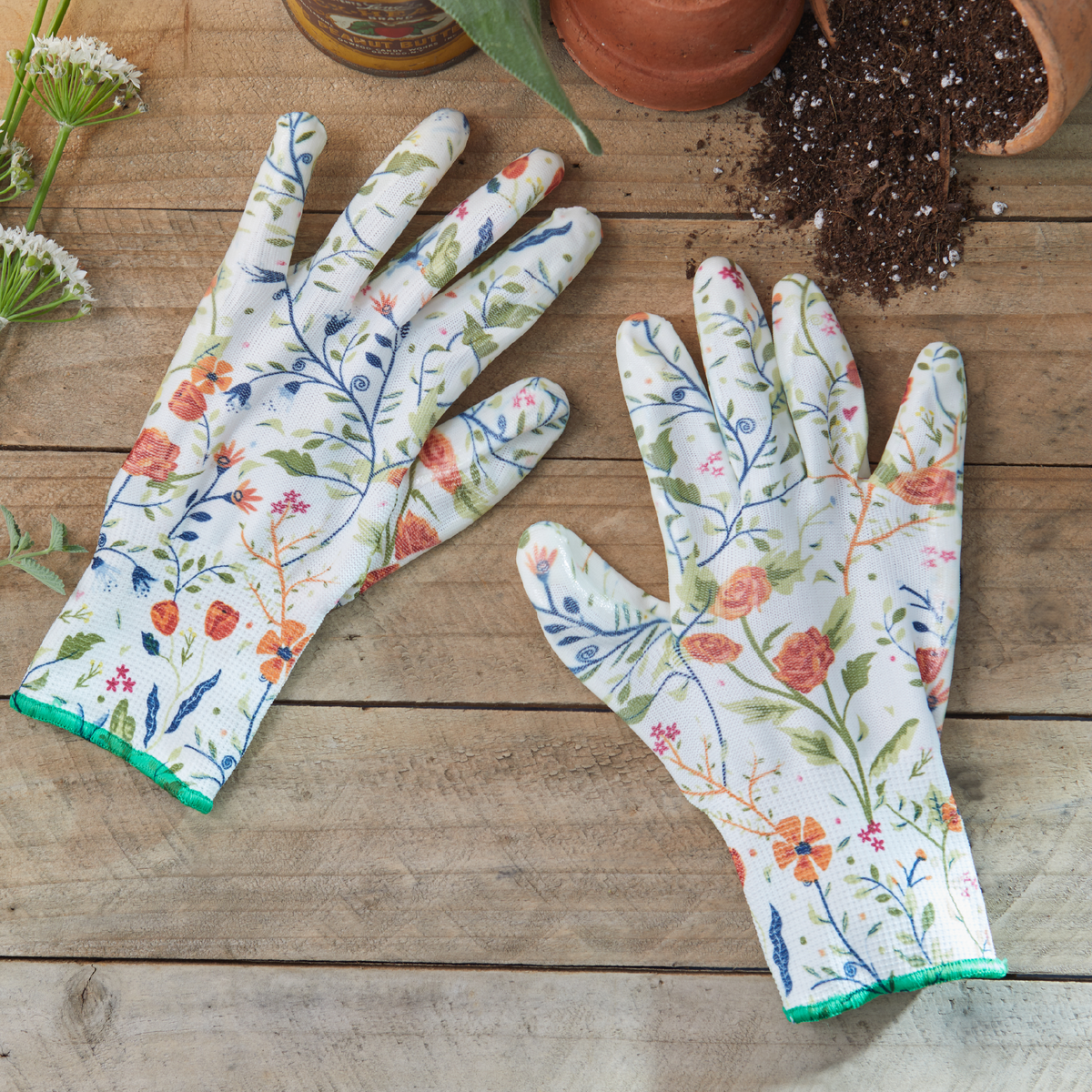 Womanswork Nitrile Weeder Gloves Garden of Paradise | Heirloom Boulevard
