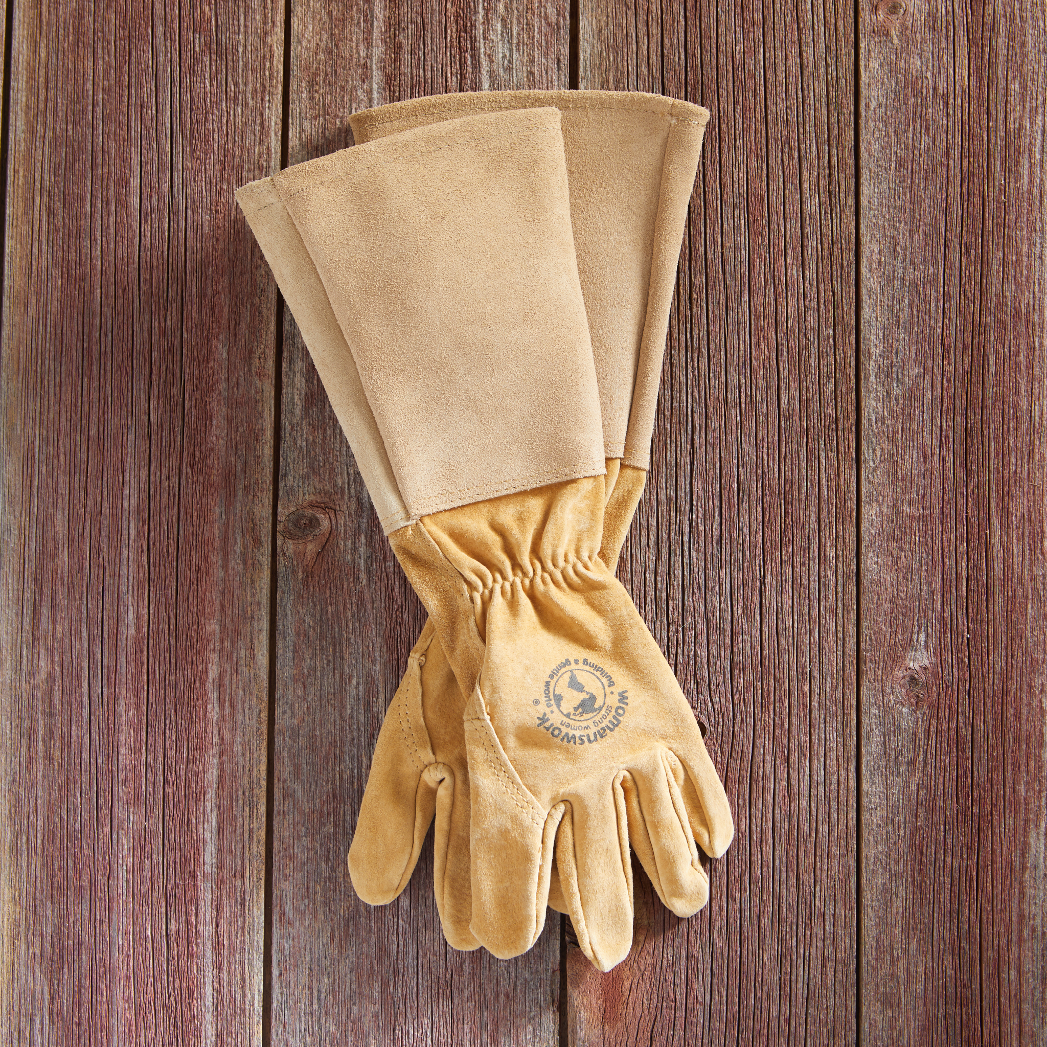 Womanswork All Leather Gauntlet Glove, Arm Saver | Heirloom Boulevard