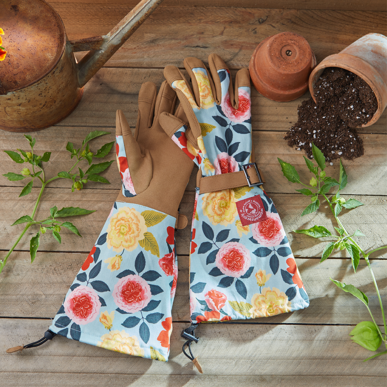 Womanswork Arm Saver Gloves Heirloom Garden | Heirloom Boulevard