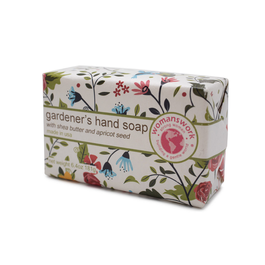 Womanswork Gardener's Hand Soap, packaged in Garden of Paradise print | Heirloom Boulevard