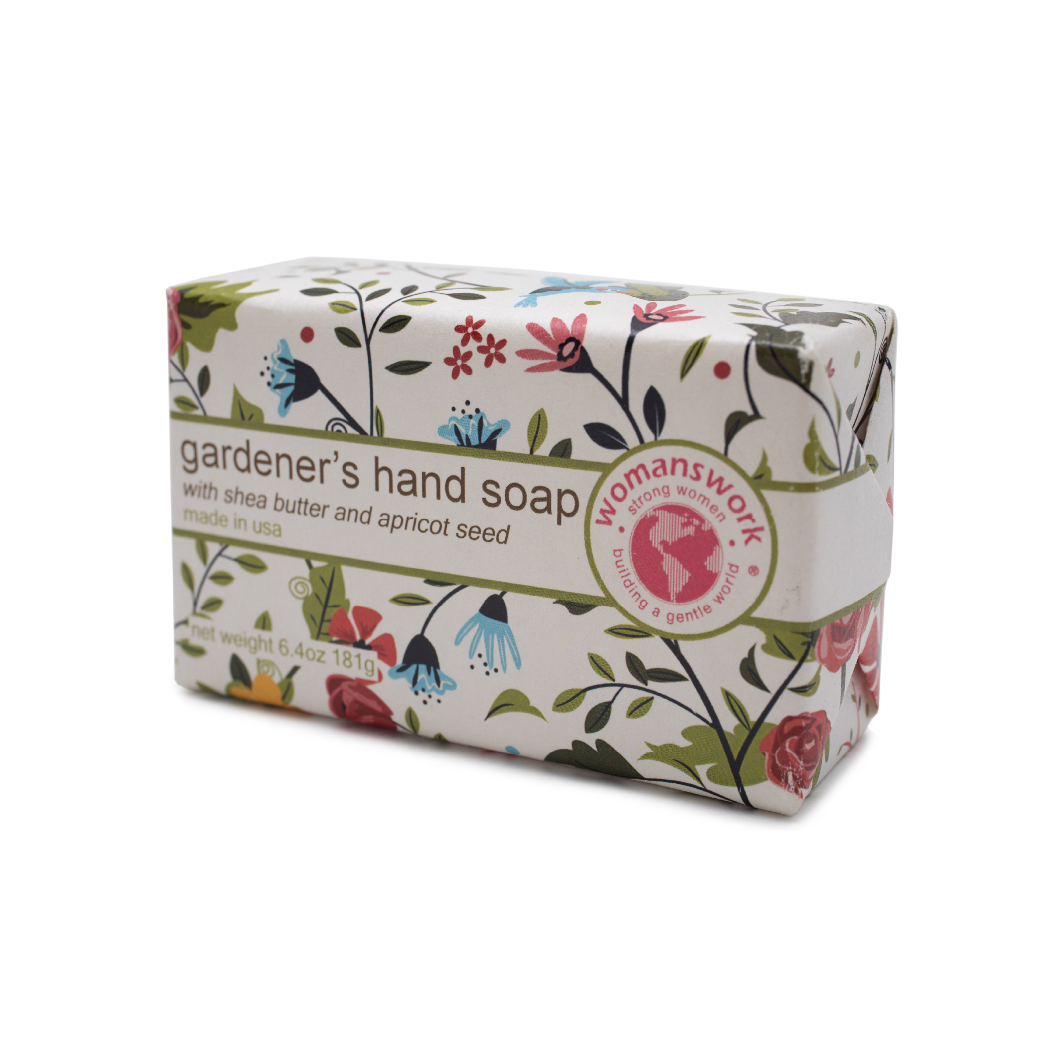 Womanswork Gardener's Hand Soap, packaged in Garden of Paradise print | Heirloom Boulevard