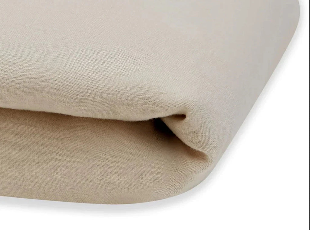 French Presse Linens Washed Linen Pillowcase (Pair) Natural | Heirloom Boulevard