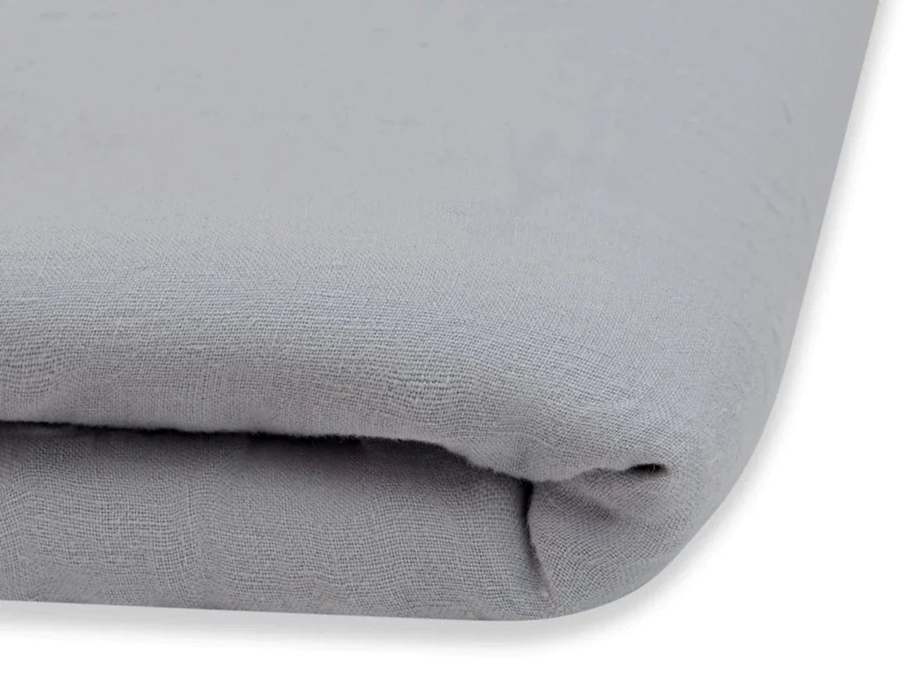 French Presse Linens Washed Linen Pillowcase (Pair) Sky | Heirloom Boulevard