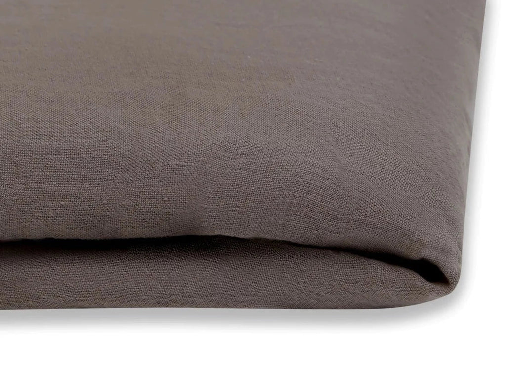 French Presse Linens Washed Linen Pillowcase (Pair) Smoke | Heirloom Boulevard