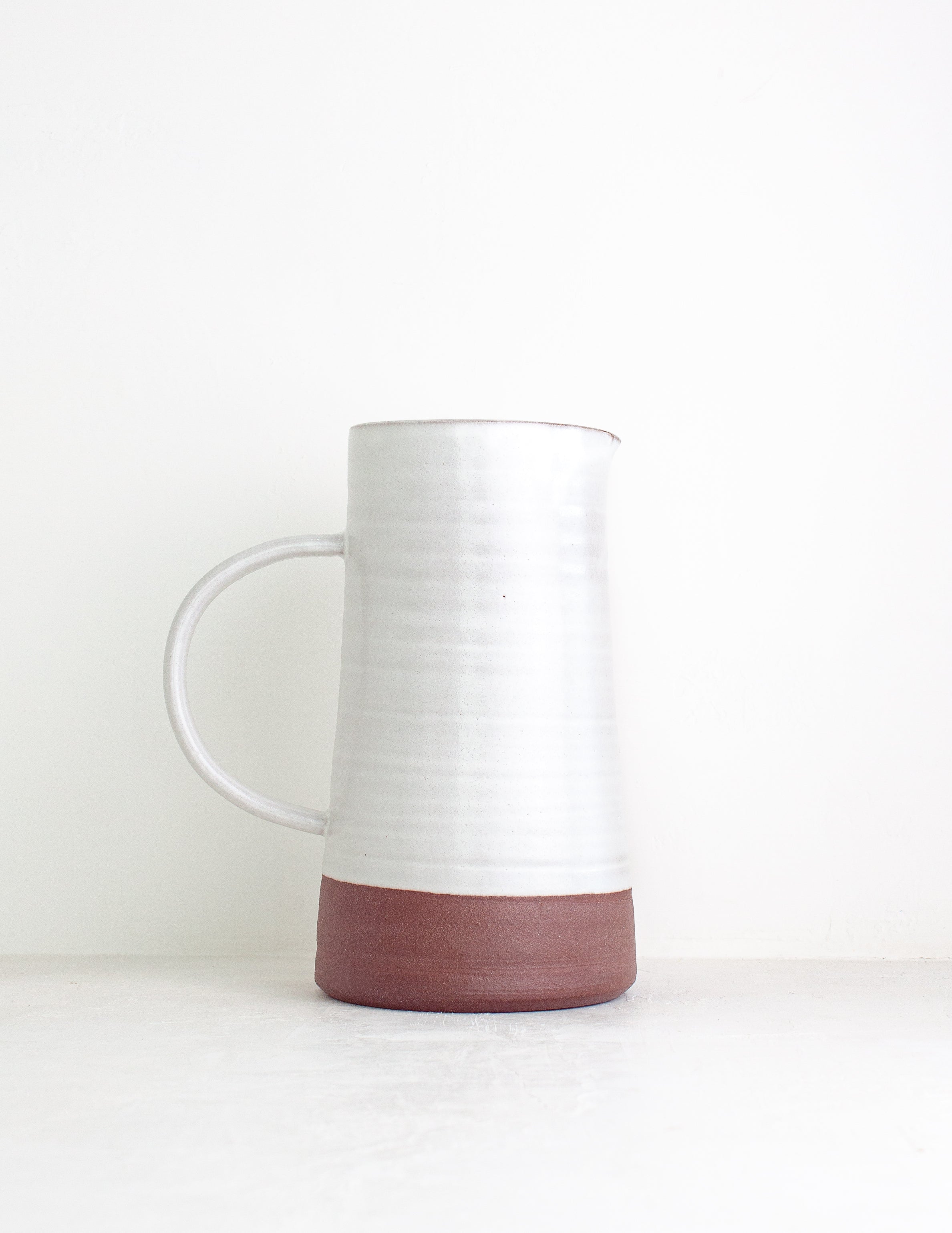 Black Oak Art Pitcher White | Heirloom Boulevard