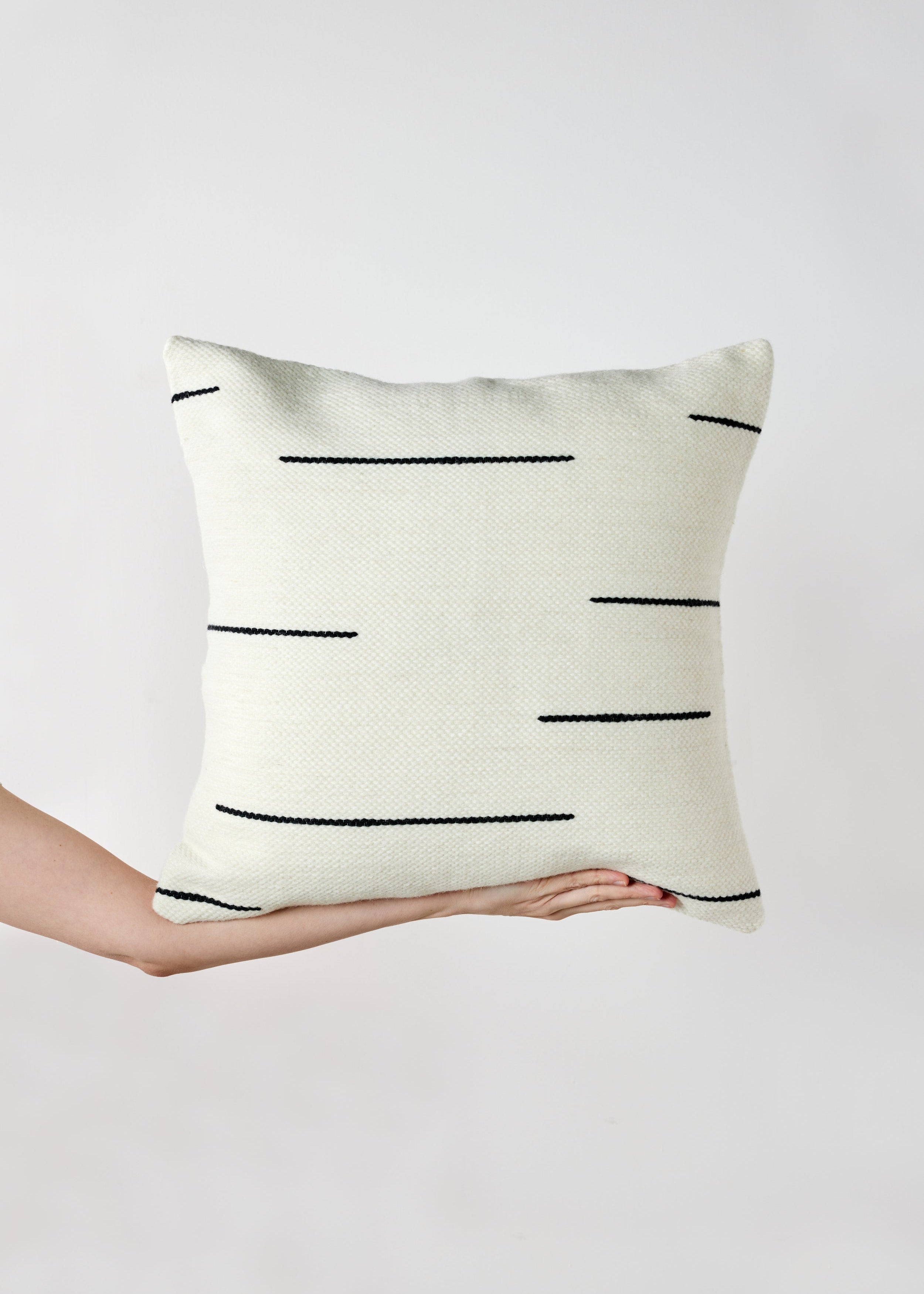 Zanzibar Hand-Loomed Wool Throw Pillow Kanju Interiors | Heirloom Boulevard