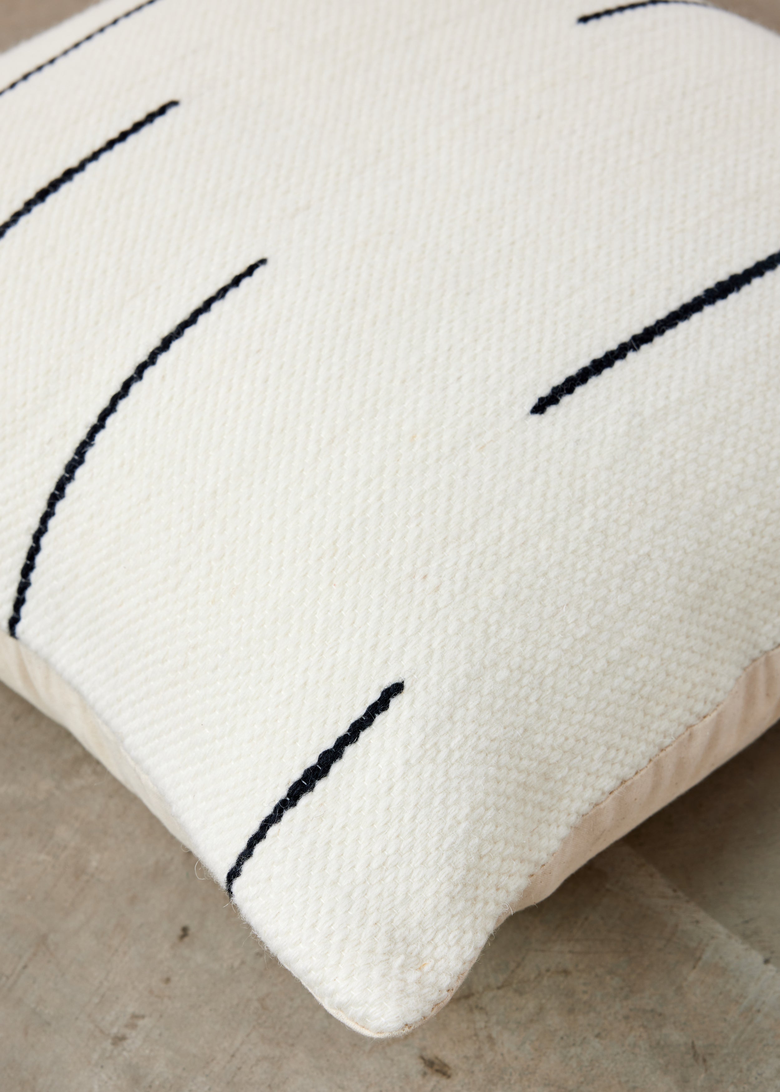 Zanzibar Hand-Loomed Wool Throw Pillow Kanju Interiors | Heirloom Boulevard