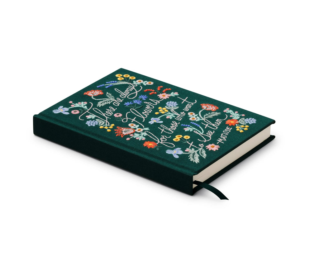 Rifle Paper Co. - There Are Always Flowers Embroidered Journal | Heirloom Boulevard