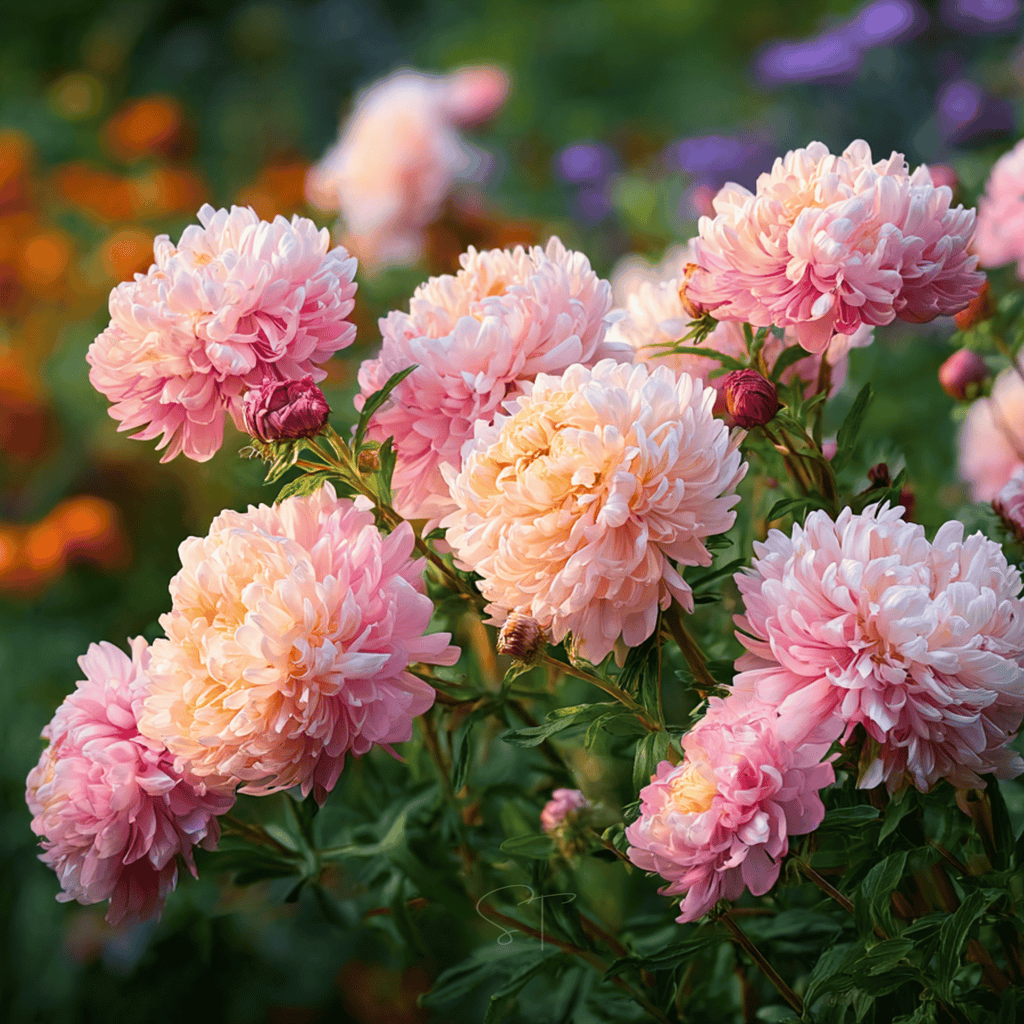 Southern Seeds Apricot Paeony Duchess Aster – 50 Seeds | Heirloom Boulevard
