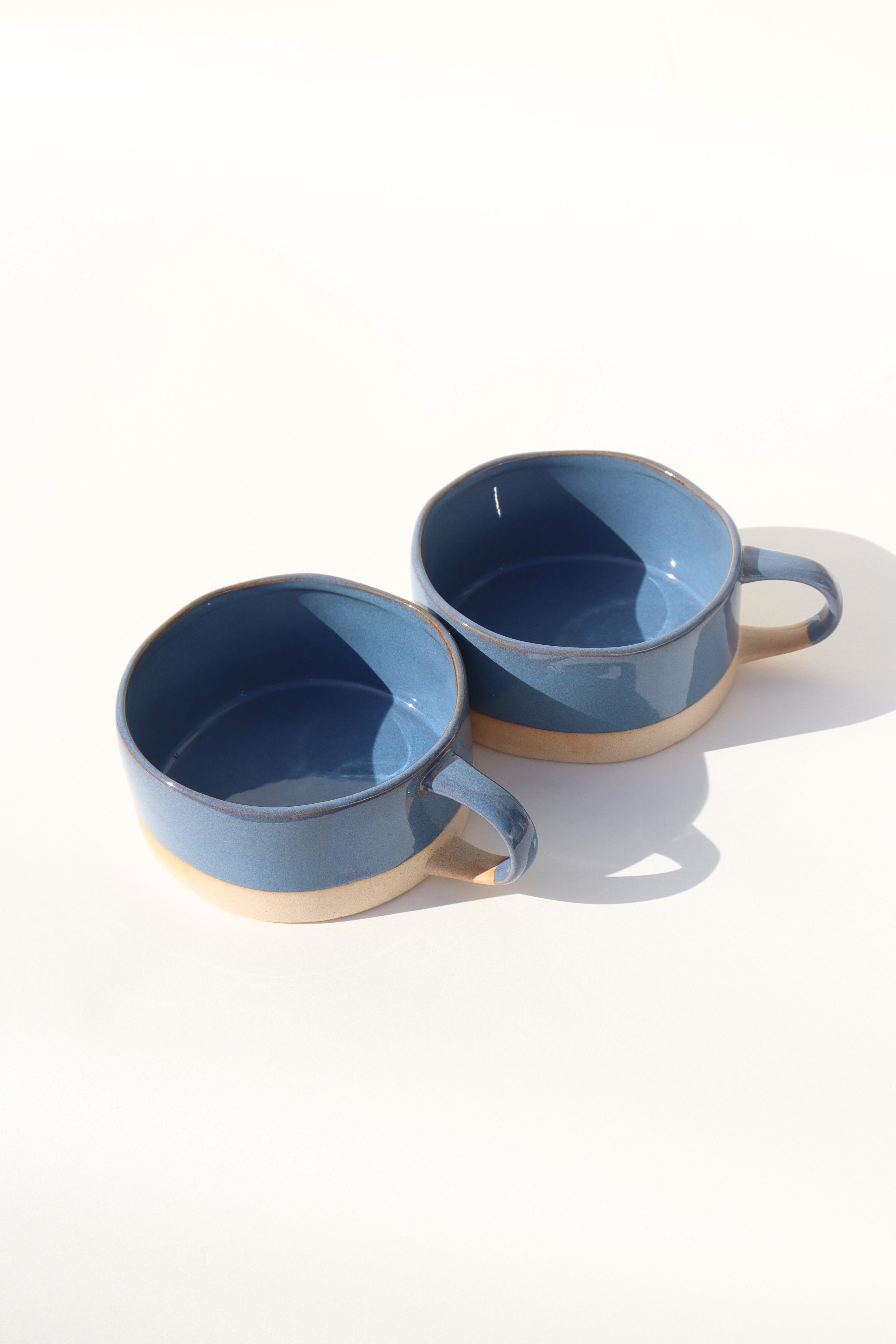 Glazed Garage Ceramics Avalon Soup Bowl | Deep Sea (Set of 2) | Heirloom Boulevard