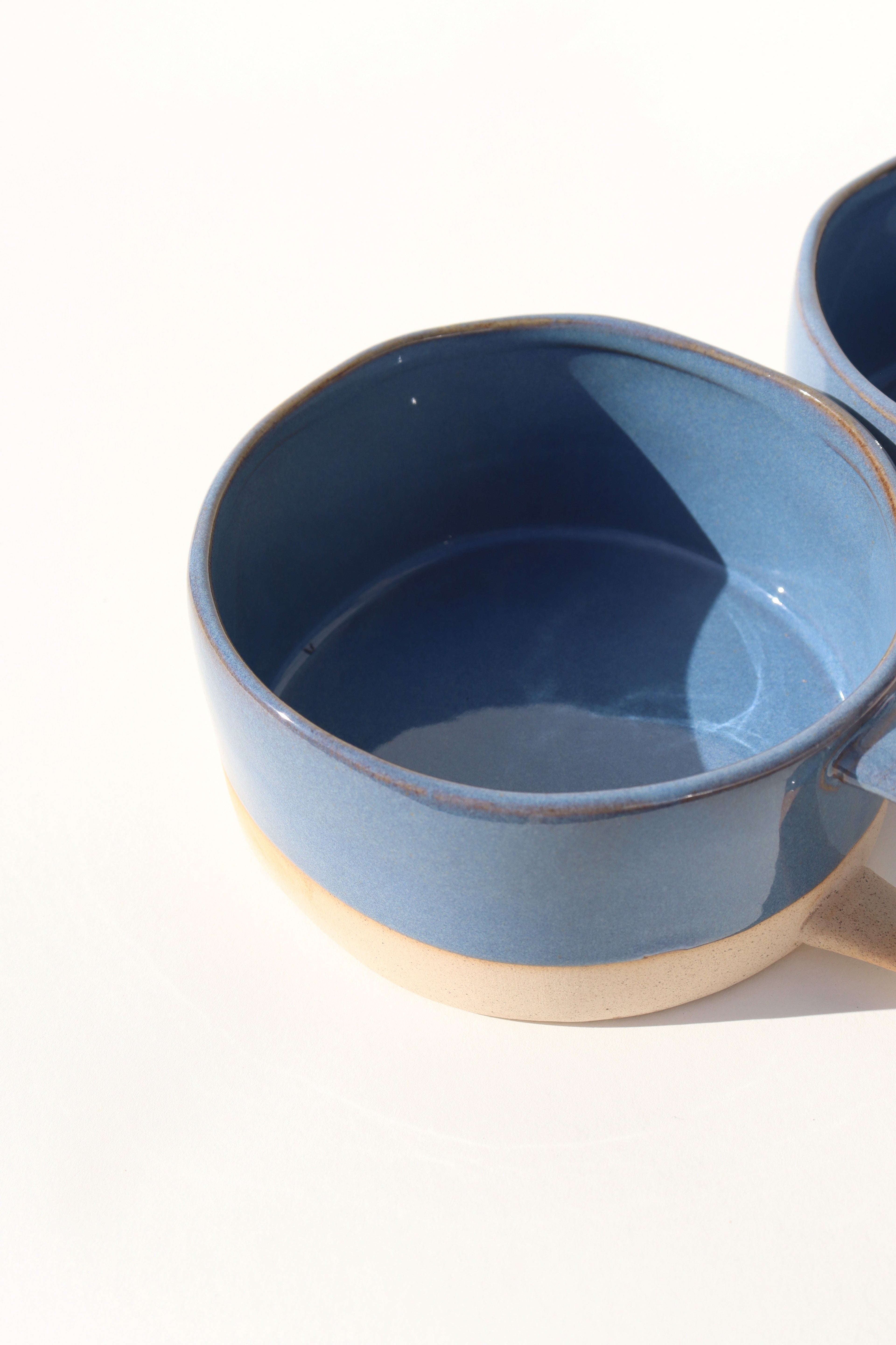 Glazed Garage Ceramics Avalon Soup Bowl | Deep Sea (Set of 2) | Heirloom Boulevard