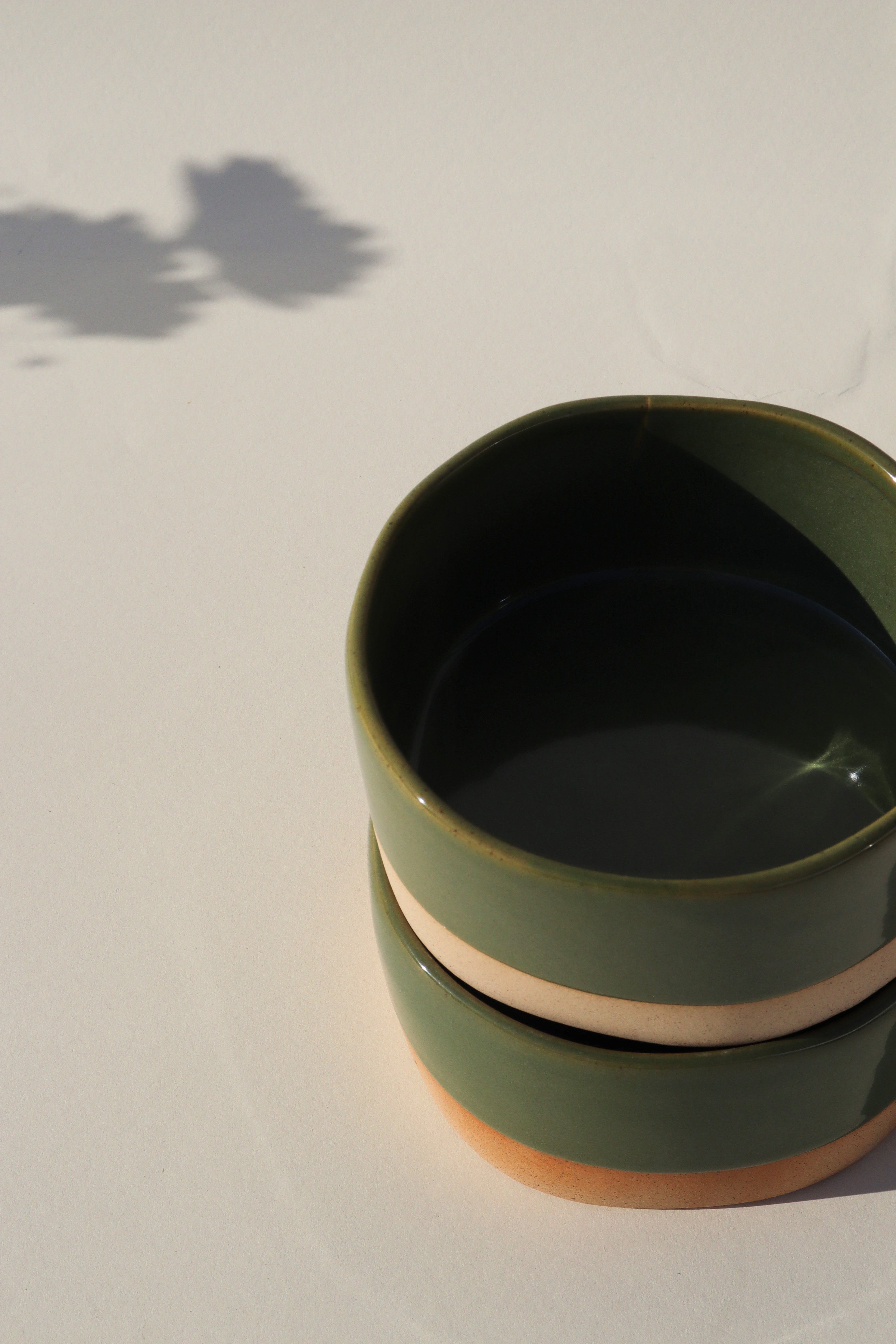 Glazed Garage Ceramics Avalon Soup Bowl | Moss (Set of 2) | Heirloom Boulevard