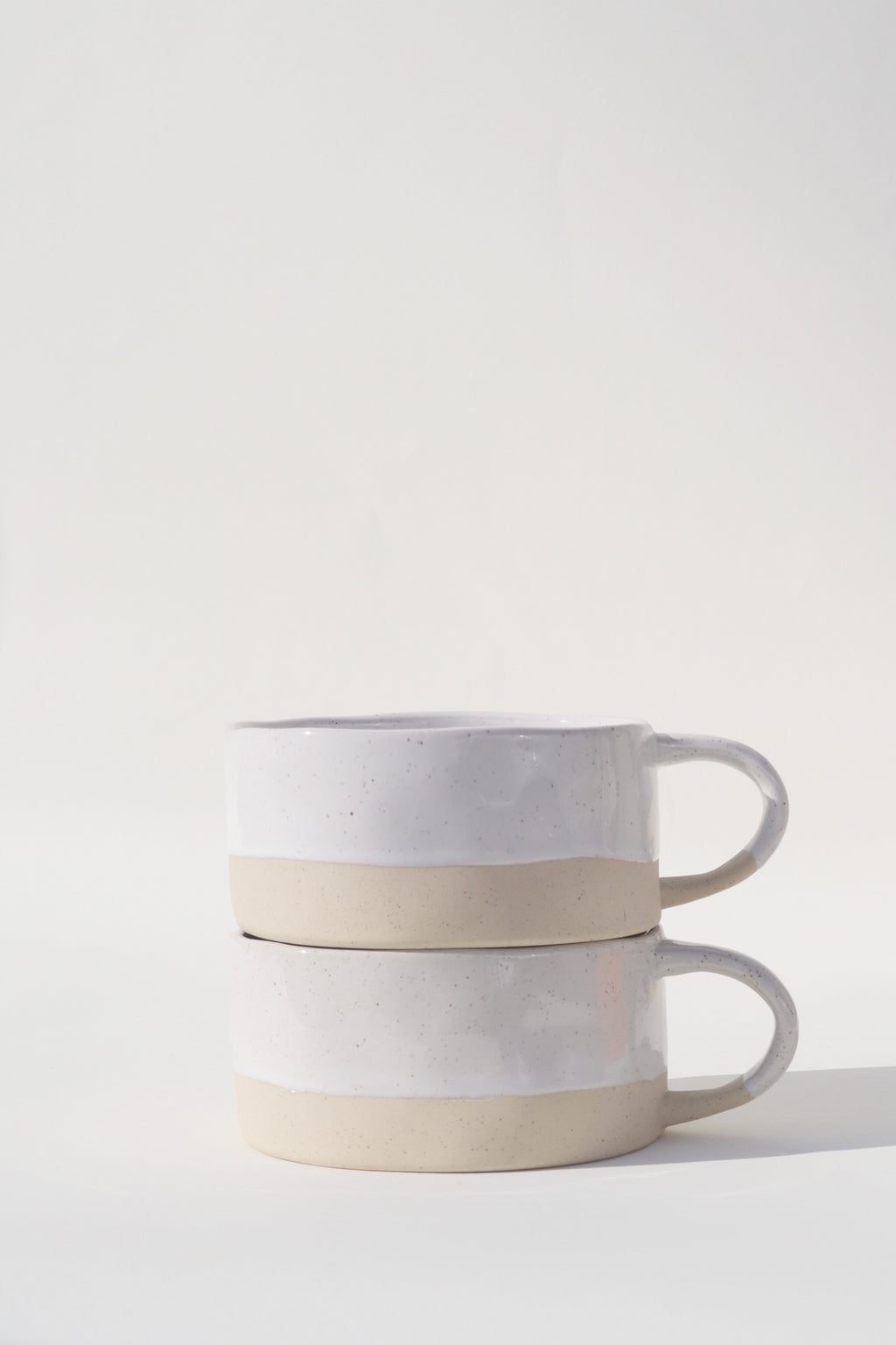Glazed Garage Ceramics Avalon Soup Bowl | White Speckle (Set of 2) | Heirloom Boulevard