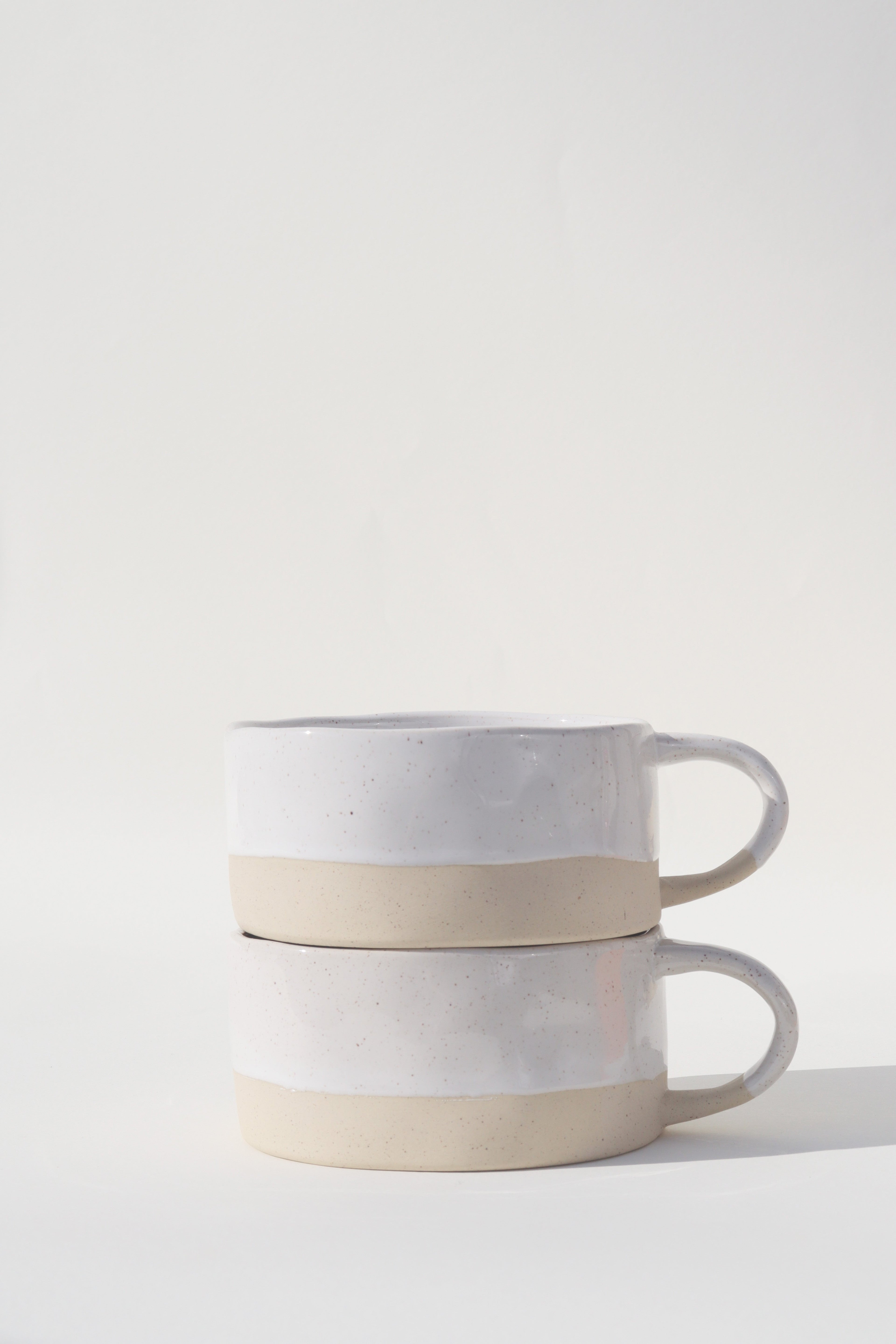Glazed Garage Ceramics Avalon Soup Bowl | White Speckle (Set of 2) | Heirloom Boulevard