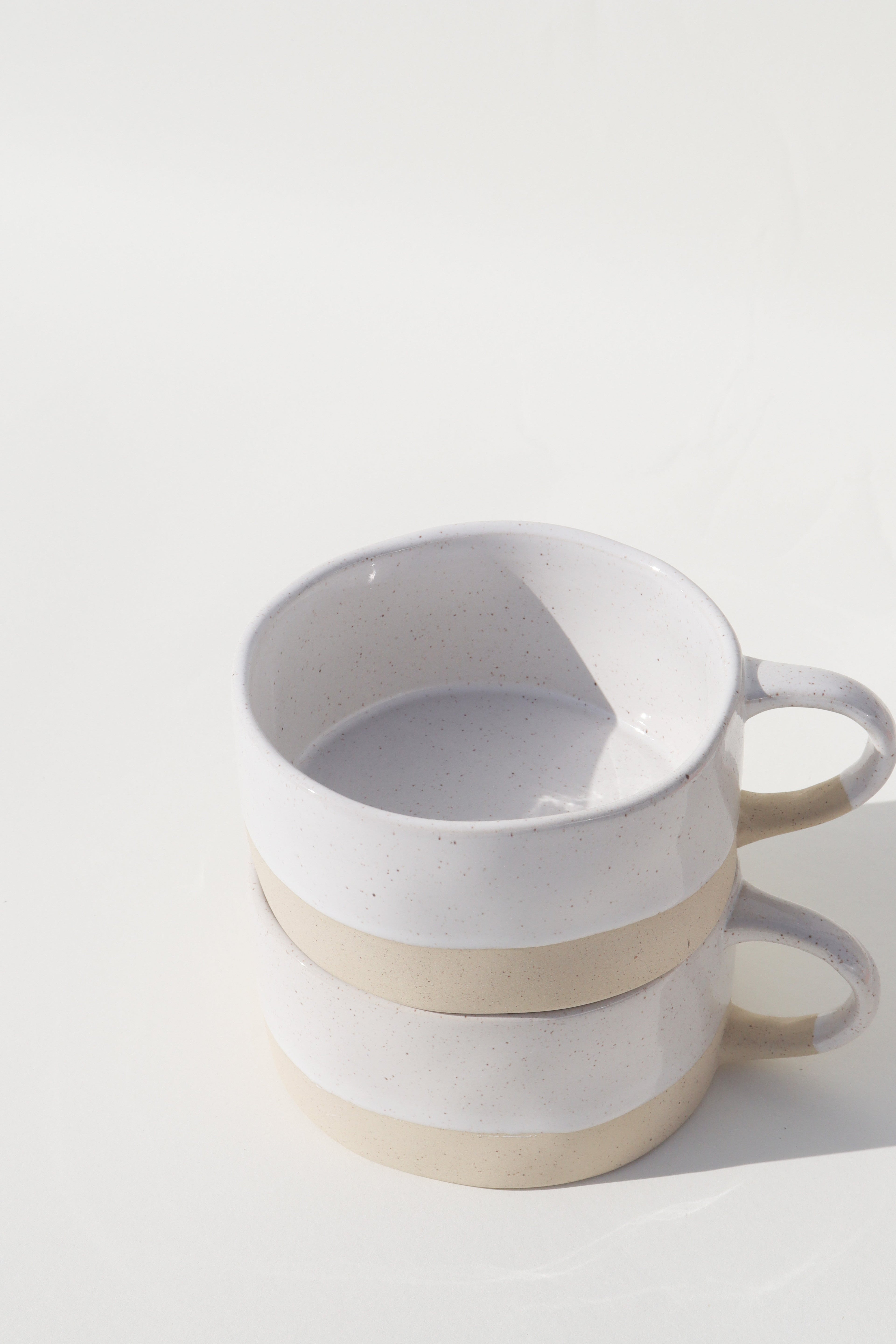 Glazed Garage Ceramics Avalon Soup Bowl | White Speckle (Set of 2) | Heirloom Boulevard