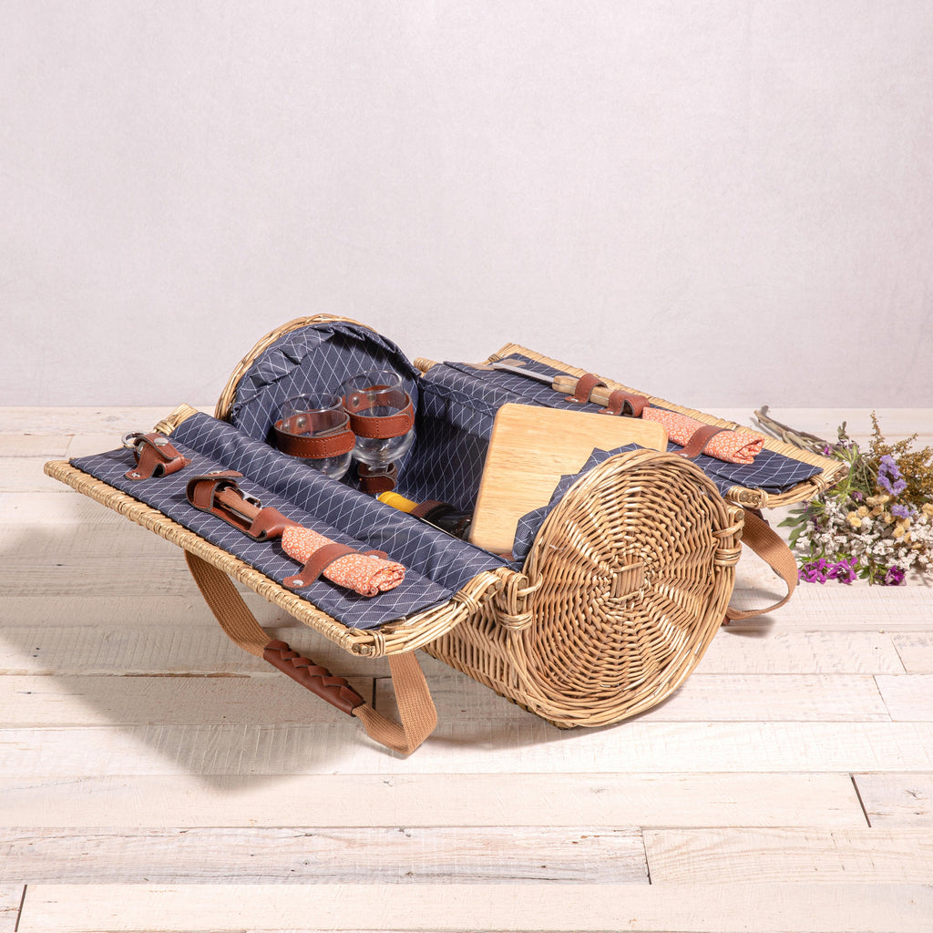Picnic Time Verona Wine & Cheese Picnic Basket Adeline Collection | Heirloom Boulevard